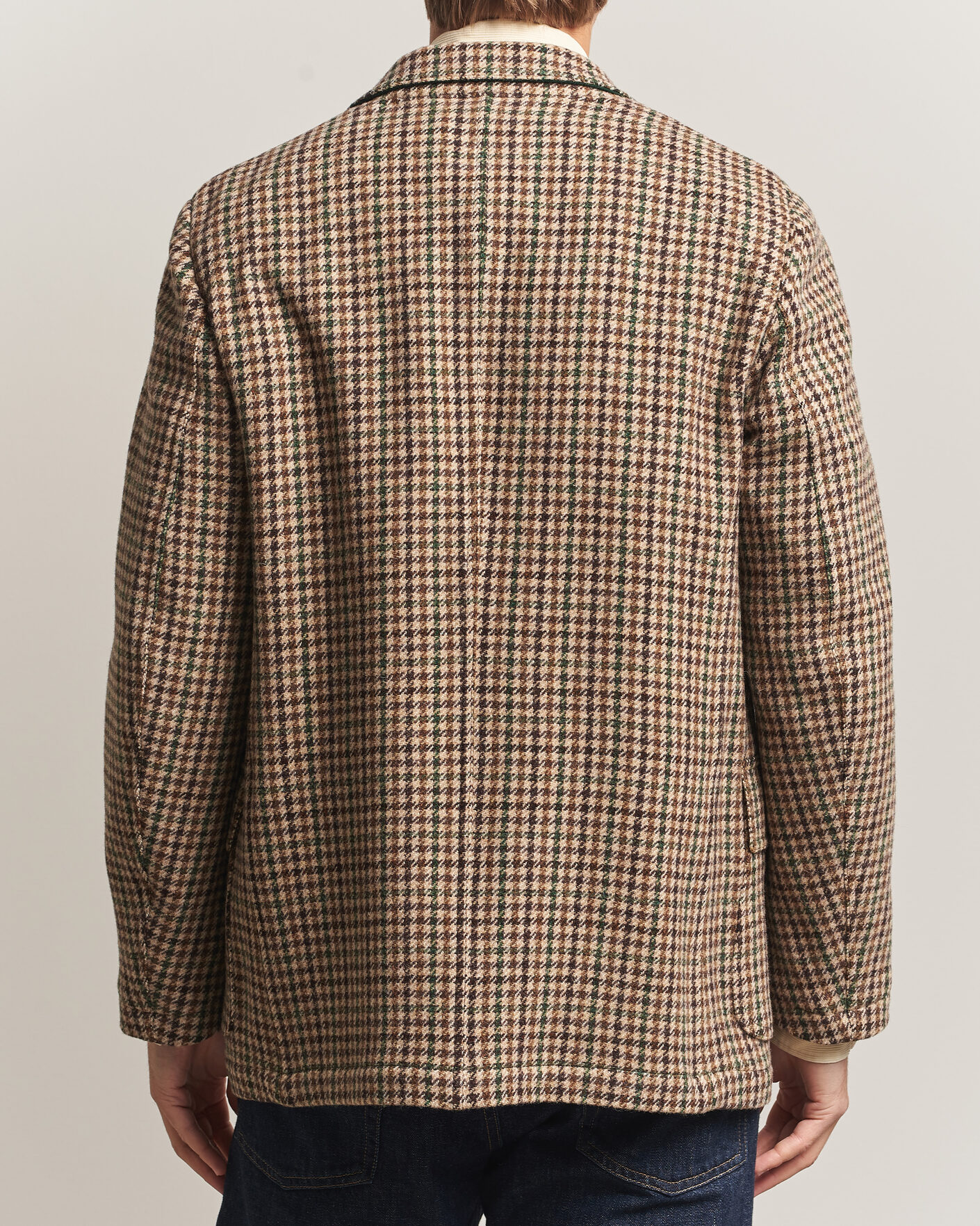 Homme | Blazers | Drake's | MKVII Tweed Houndcheck Games Blazer Brown