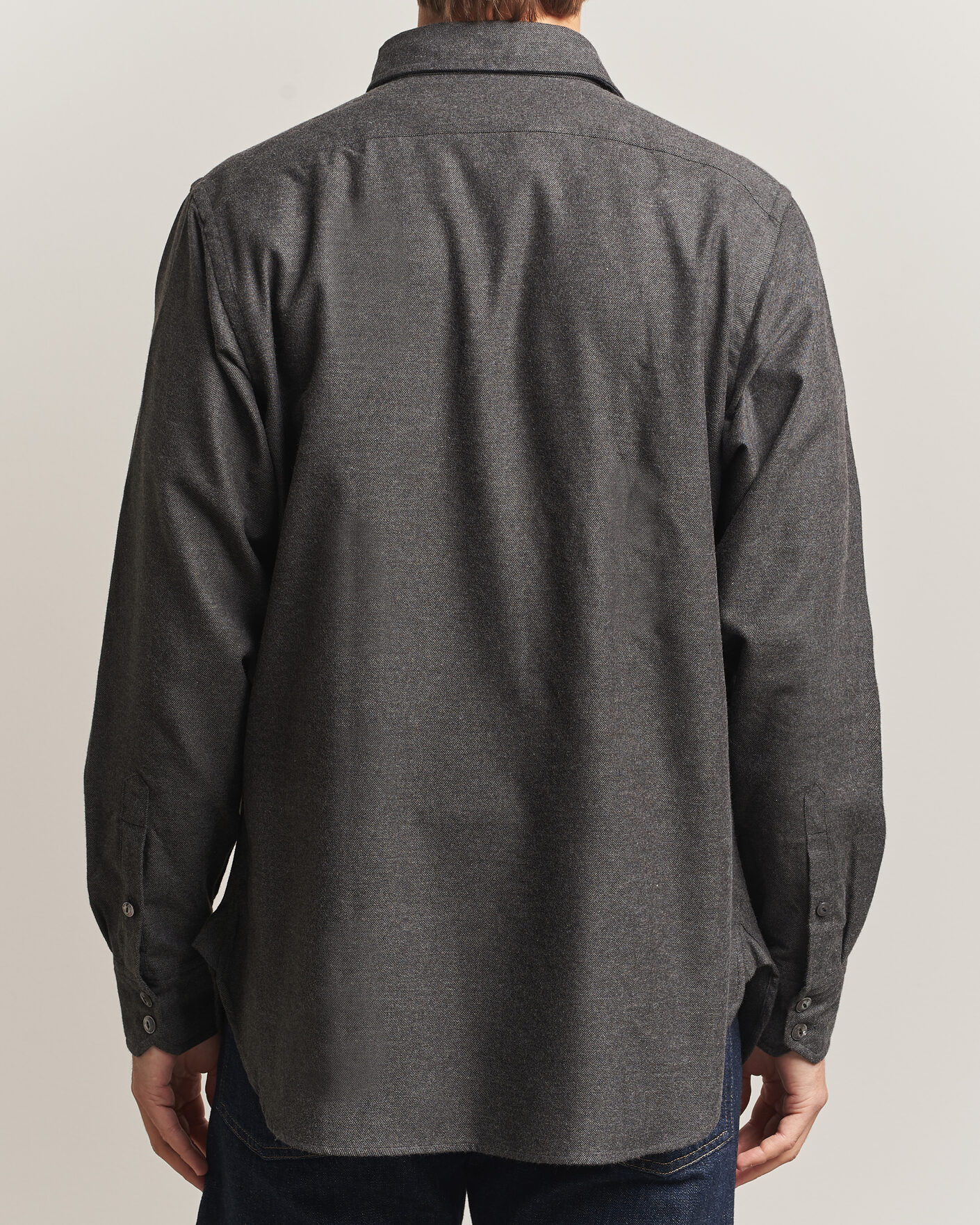 Homme | Chemises | Drake's | Two Pocket Casual Shirt Grey