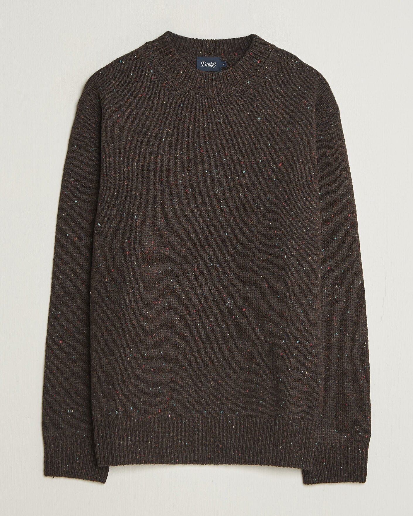 Heren | Truien | Drake's | Donegal Crewneck Brown