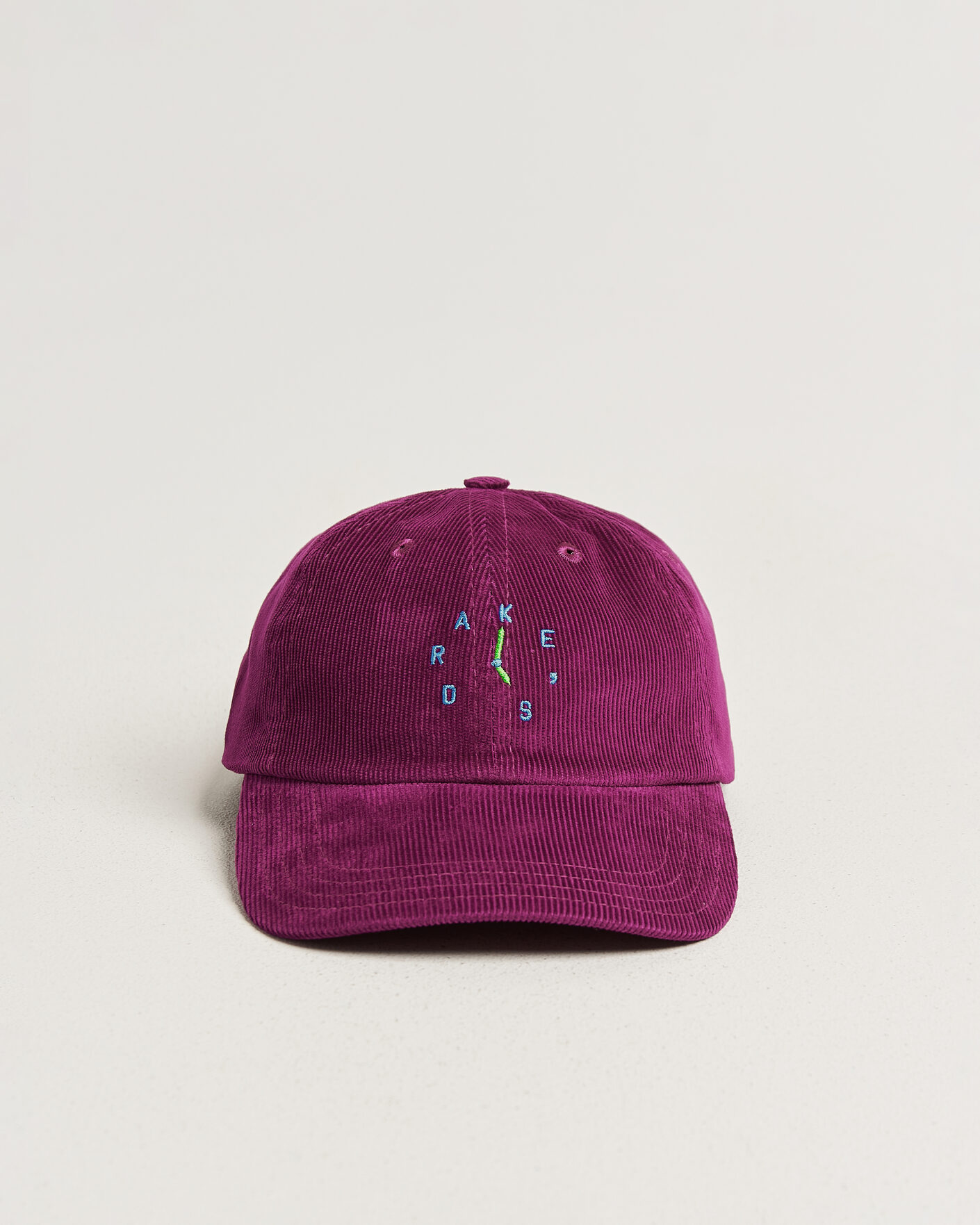 Heren | Hoeden en petten | Drake's | Clock Twill Cord Baseball Cap Red