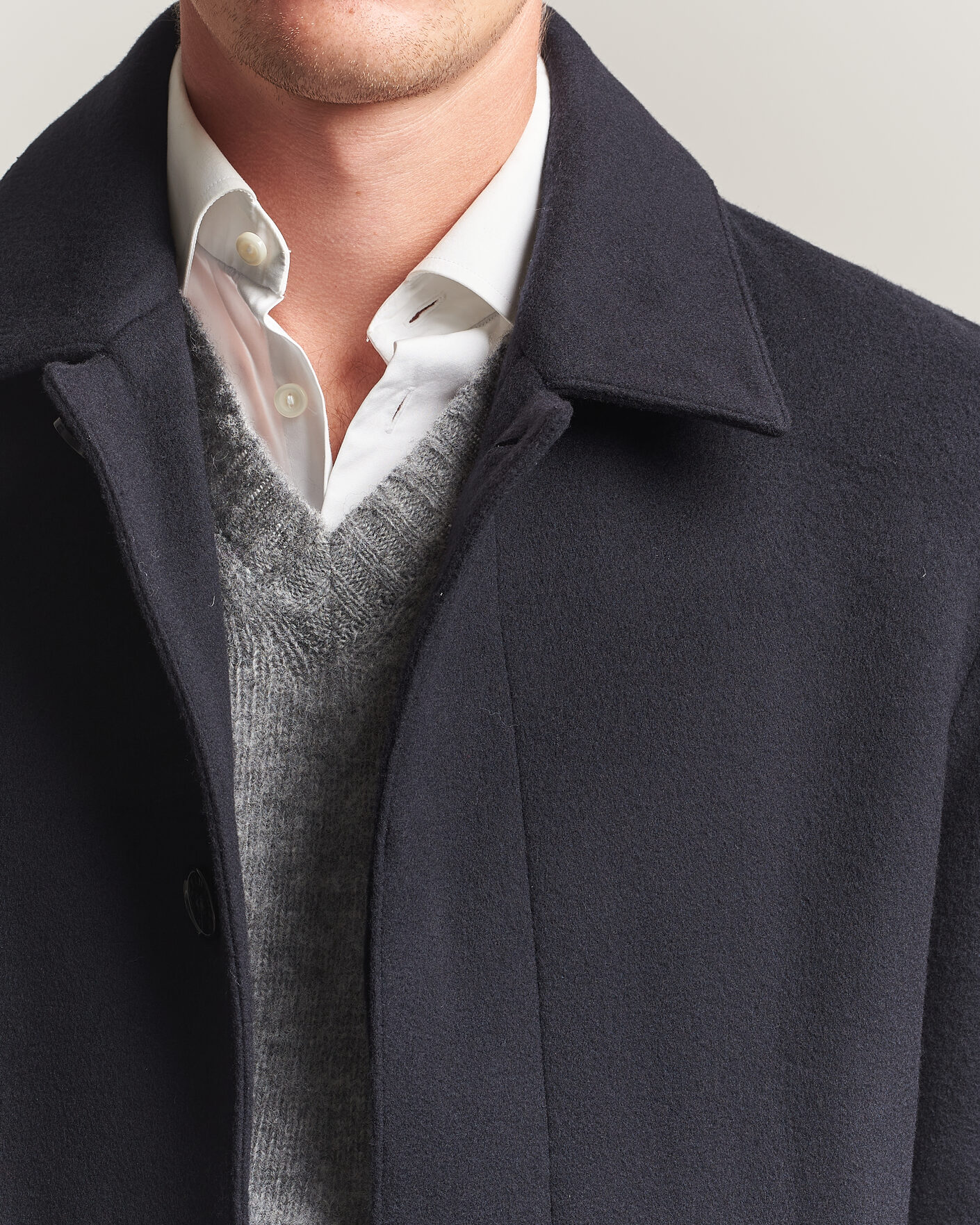 Homme | Manteaux Et Vestes | Mackintosh | Dunkeld Wool/Cashmere Coat Navy