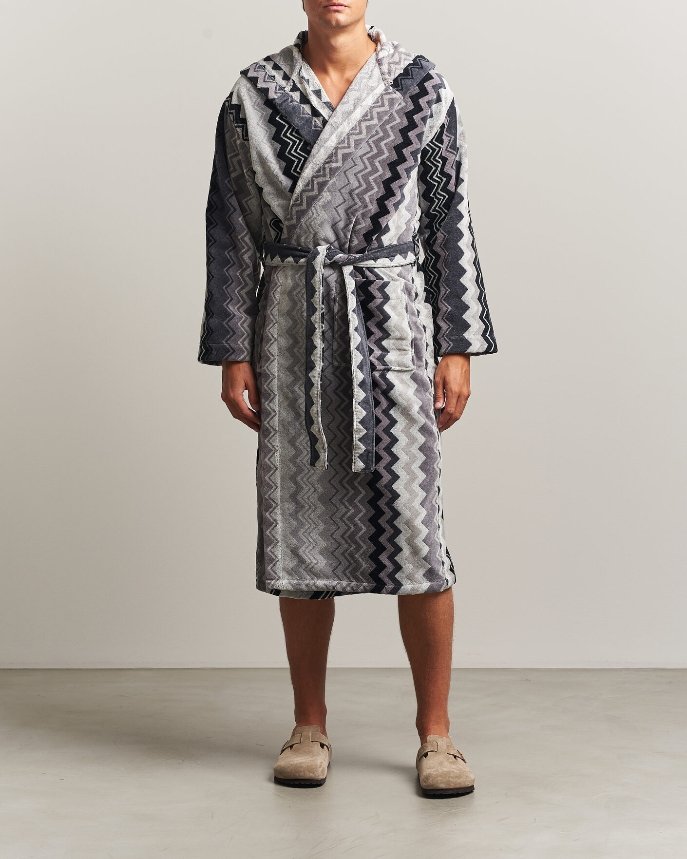 Homme | Peignoirs Et Pyjamas | Missoni Home | Giacomo Hooded Bathrobe Multi Black