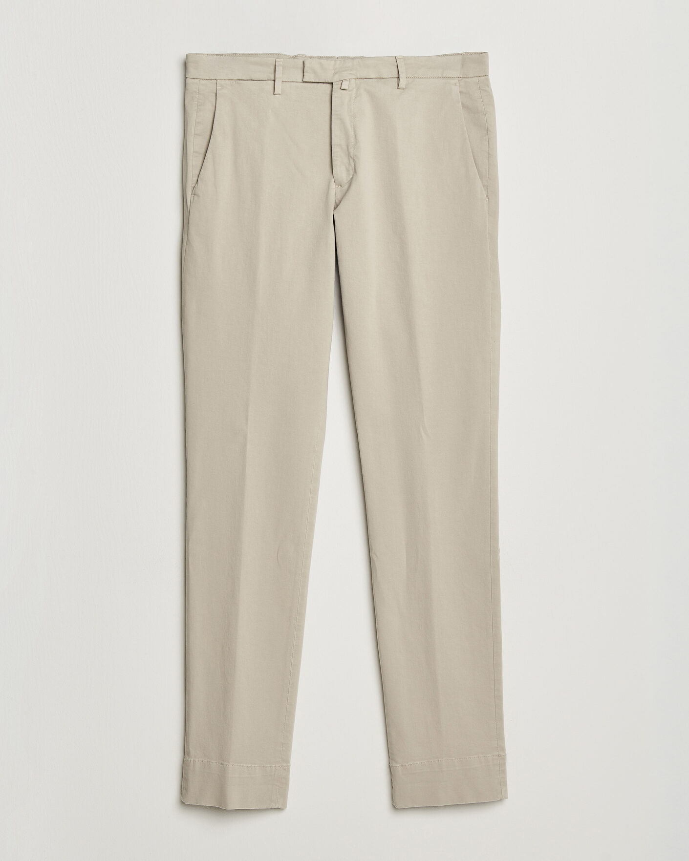 Homme | Pantalons | Briglia 1949 | Slim Fit Cotton Stretch Trousers Beige