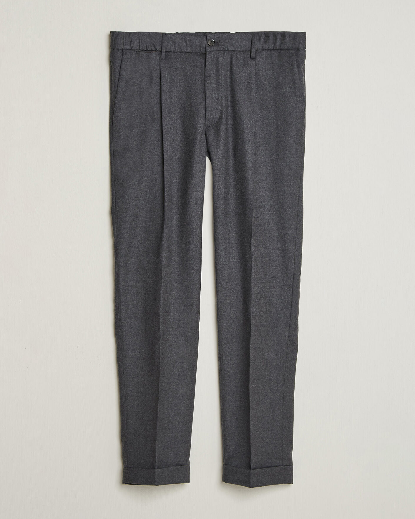 Homme | Pantalons | Briglia 1949 | Isola Stretch Flannel Trousers Grey
