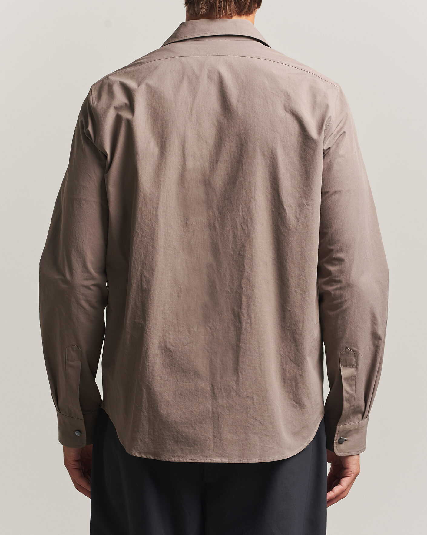 Homme | Chemises | Jil Sander | Crispy Washed Cotton Shirt Taupe