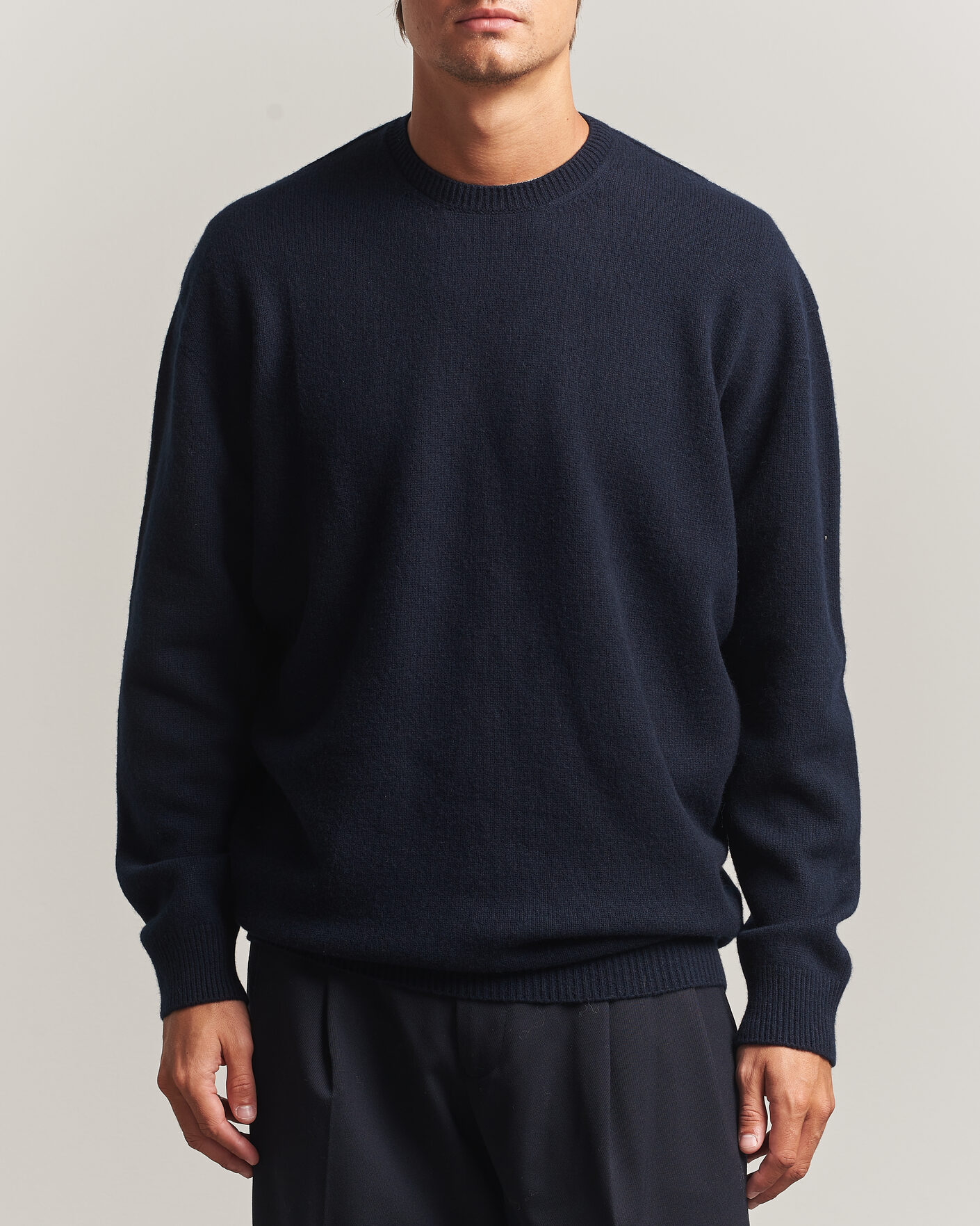 Heren | Truien | Jil Sander | Wool/Cashmere Seamless Sweater Navy