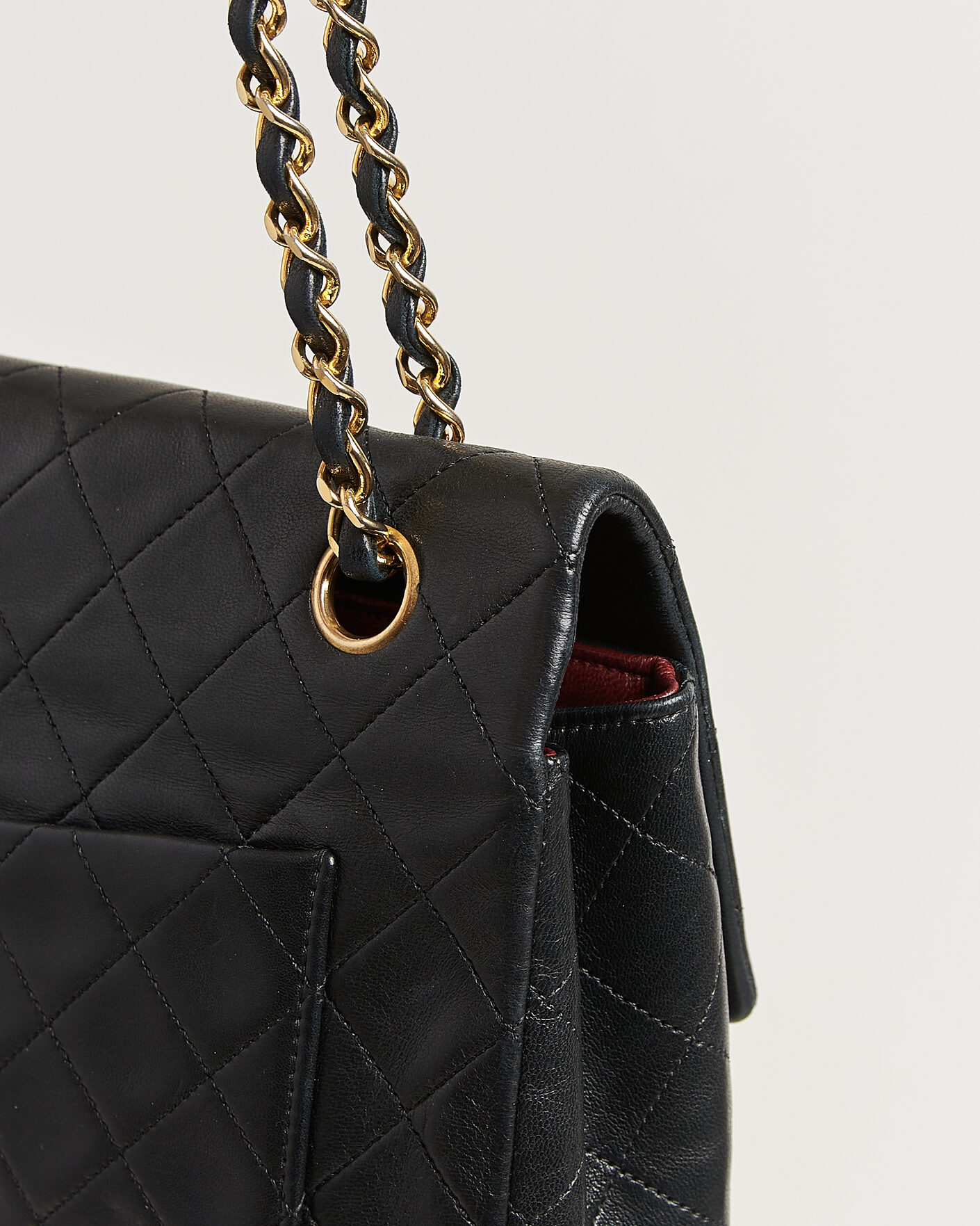 Homme | Pre-Owned & Vintage Bags | Chanel Pre-Owned | Vintage Classic Flap Bag Lambskin Black