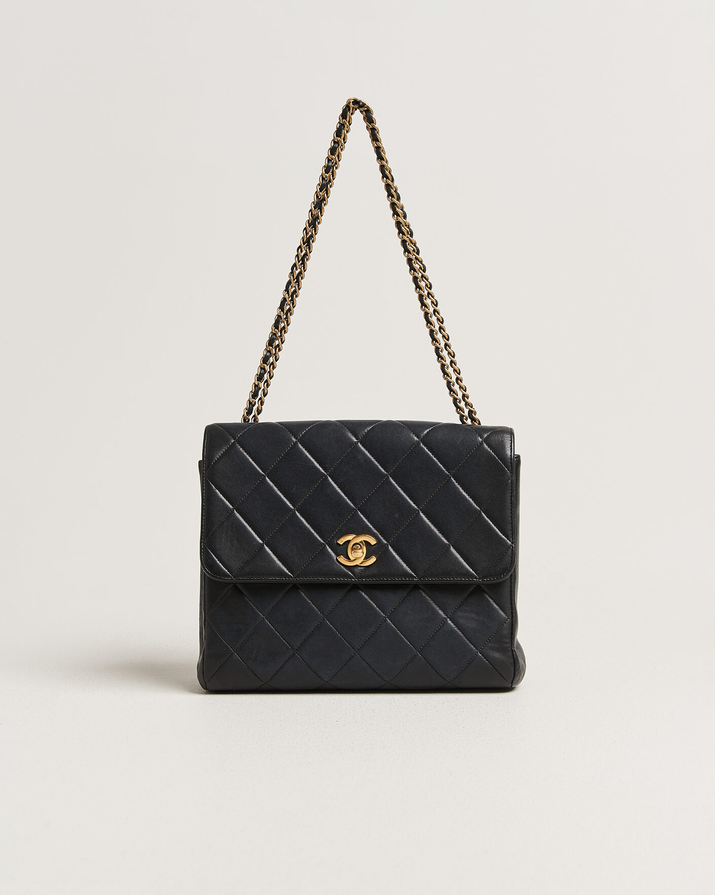 Heren | Pre-Owned & Vintage Bags | Chanel Pre-Owned | Single Flap Bag Lambskin Black