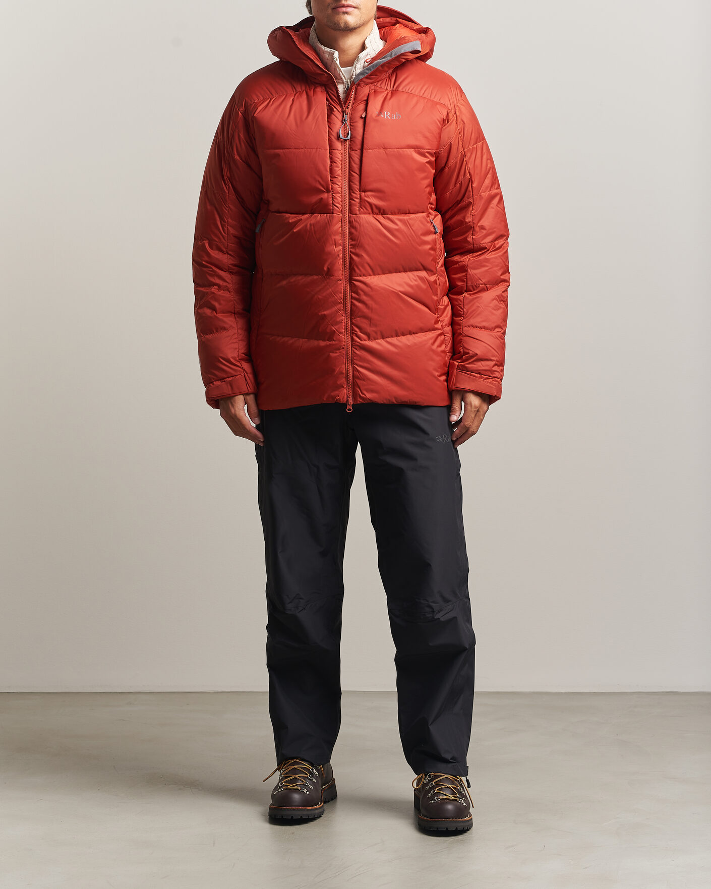 Homme | Manteaux Et Vestes | Rab | Positron Pro Hoody Down Jacket Tuscan Red