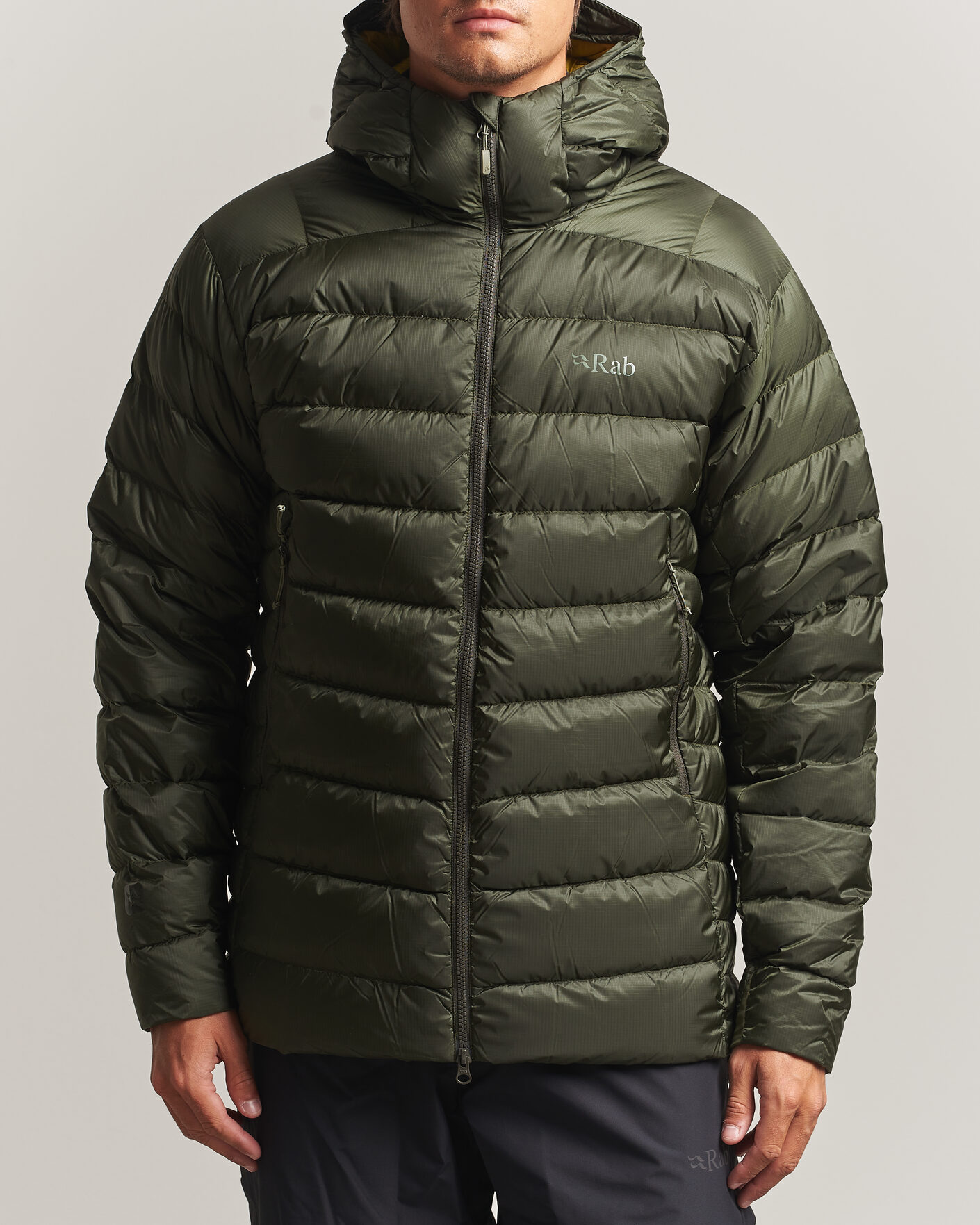 Homme | Manteaux Et Vestes | Rab | Electron Pro Hoody Mid Down Jacket Army 