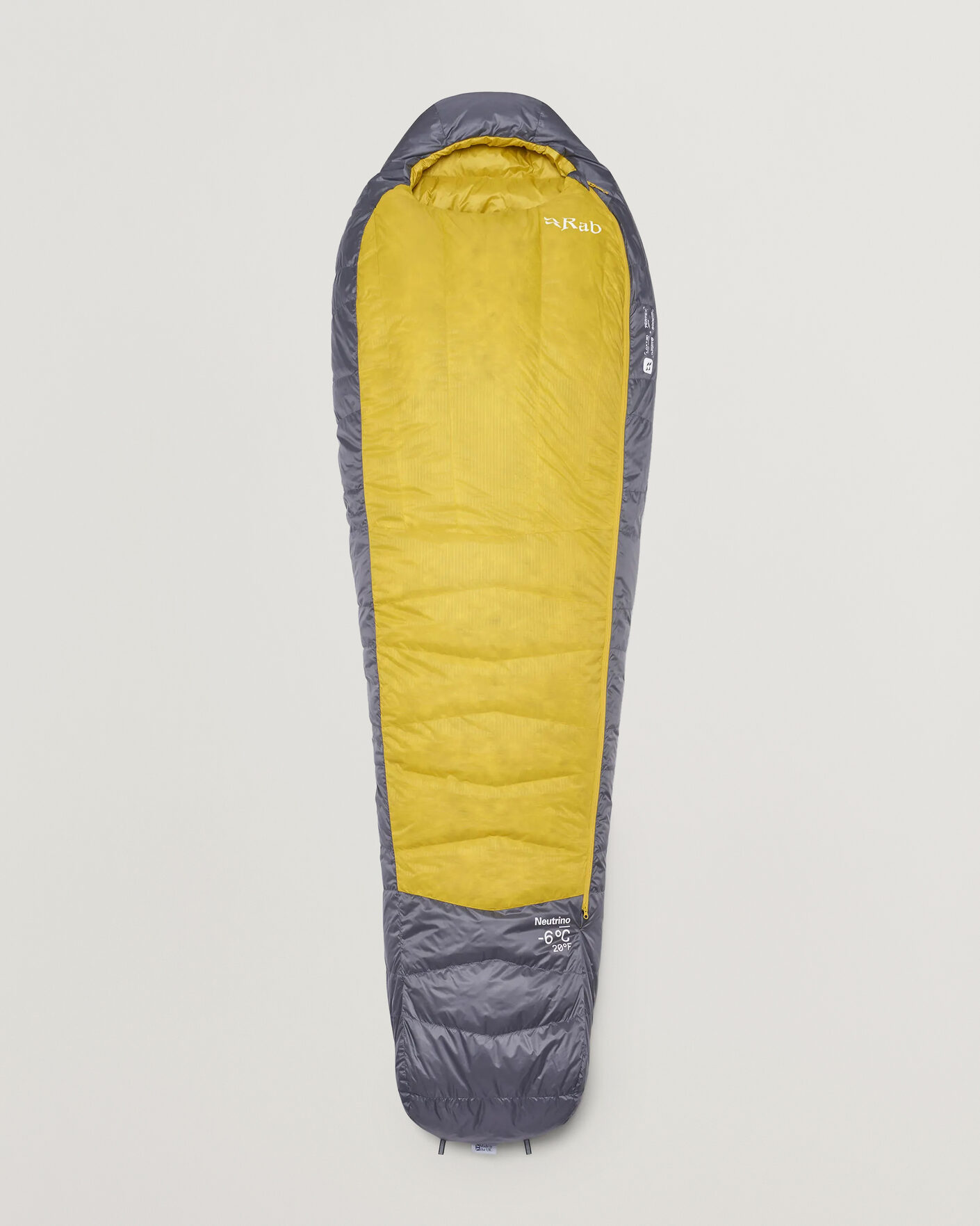 Homme | Outdoor living | Rab | Neutrino -6C Sleeping Bag Long Graphene/Dark Pollen