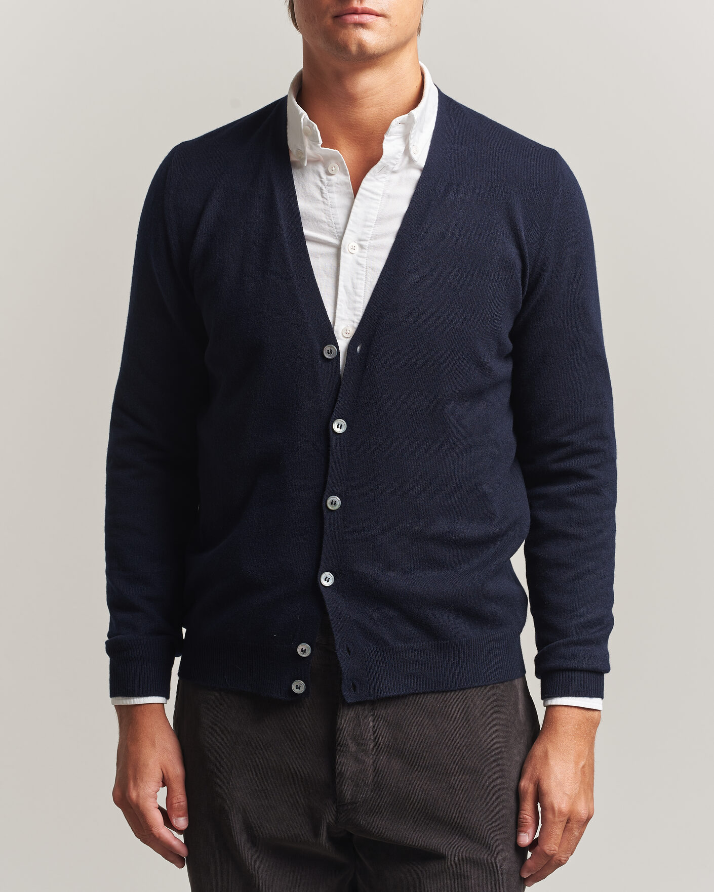 Heren | Truien | Gran Sasso | Wool/Cashmere Cardigan Navy