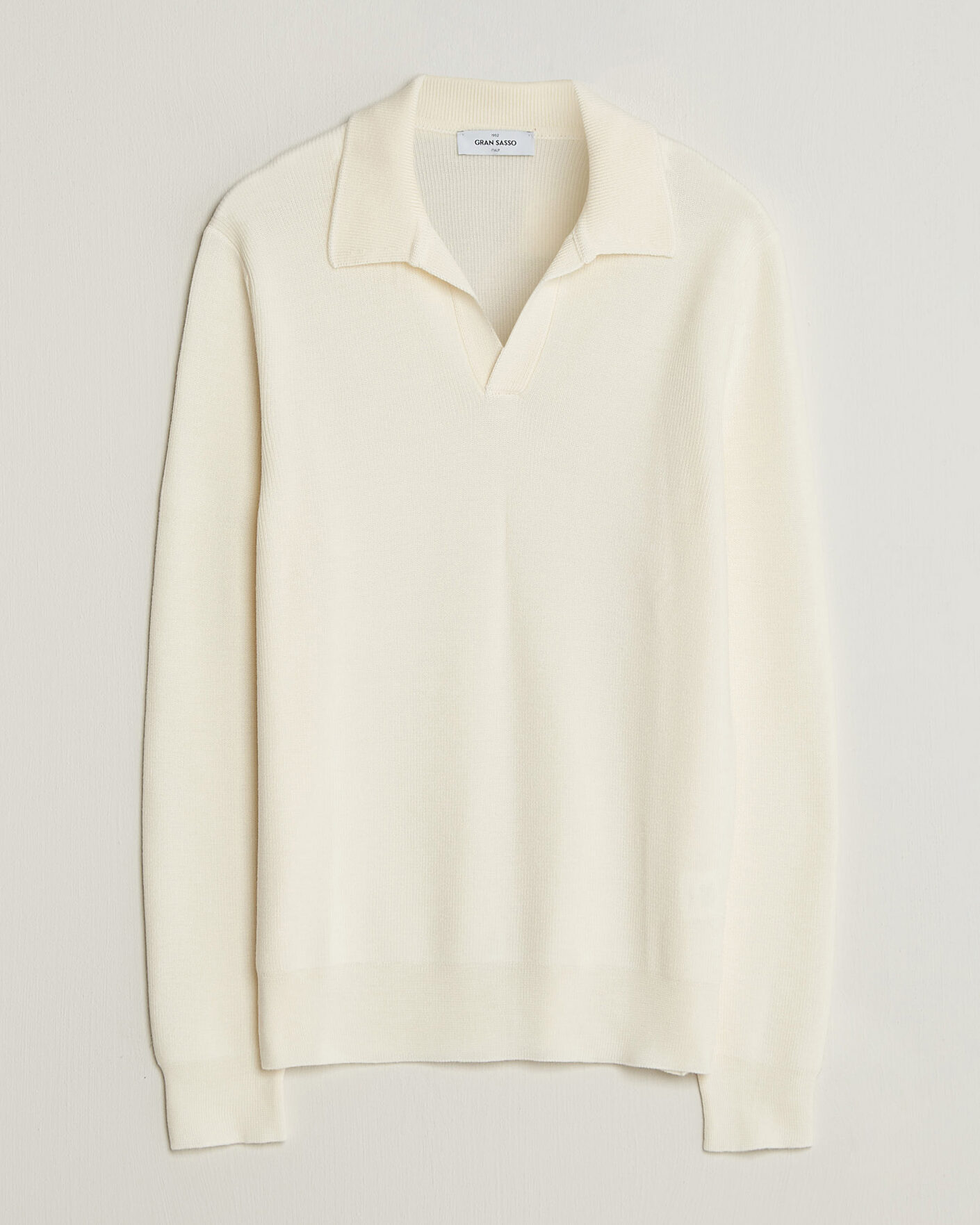 Homme | Pulls Et Tricots | Gran Sasso | Merino Knitted Polo Cream