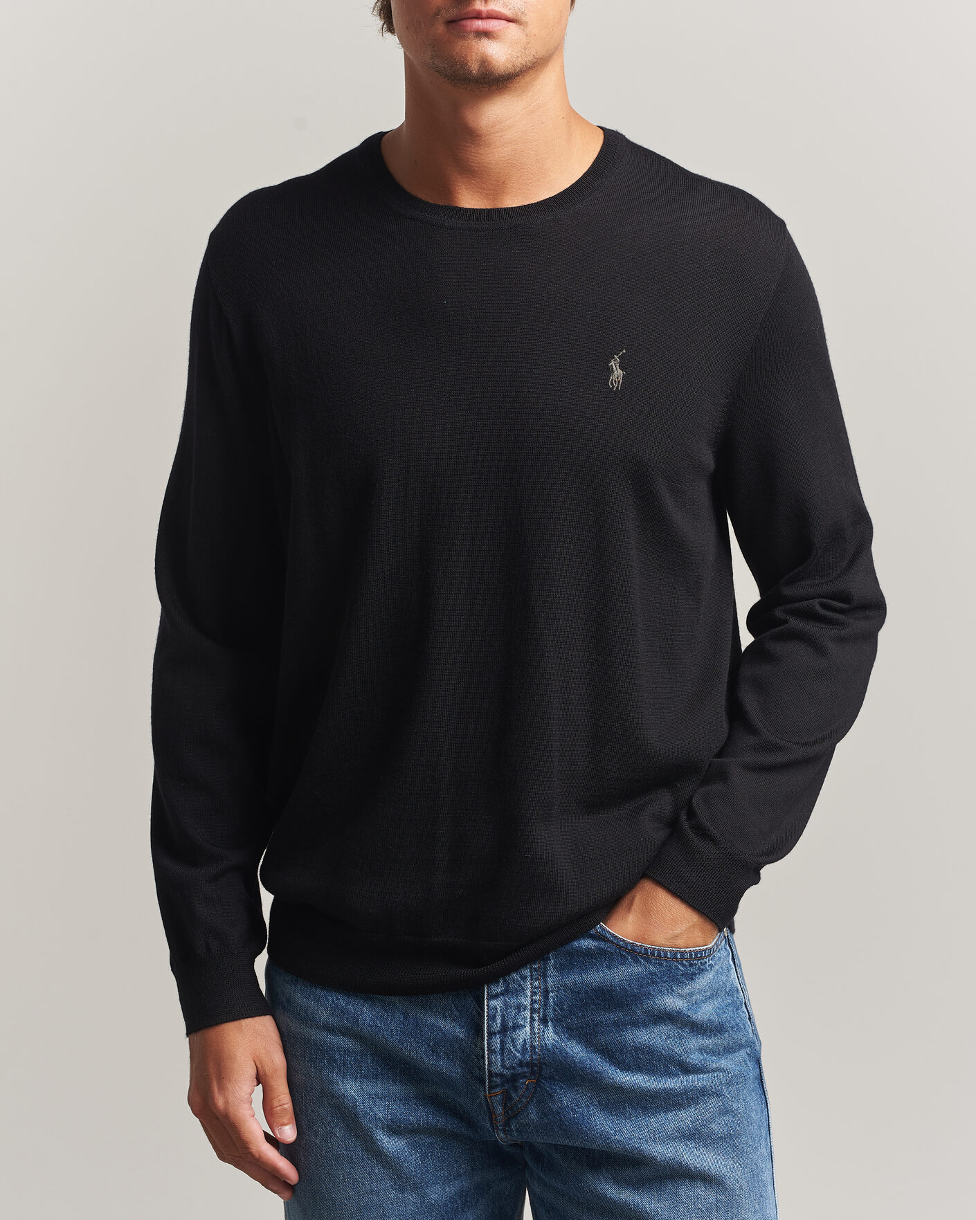 Homme | Pulls Et Tricots | Polo Ralph Lauren | Long Sleeve Pullover Polo Black
