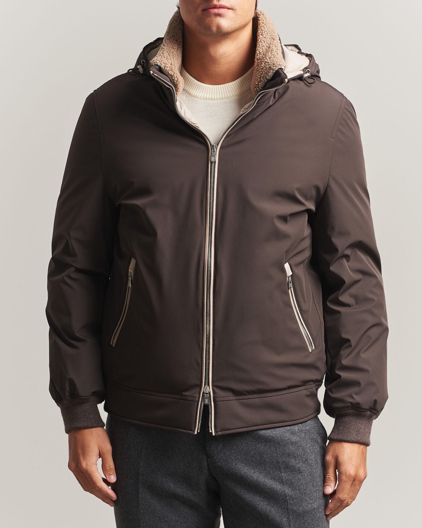 Heren | Jassen | Brunello Cucinelli | Padded Jacket Dark Brown