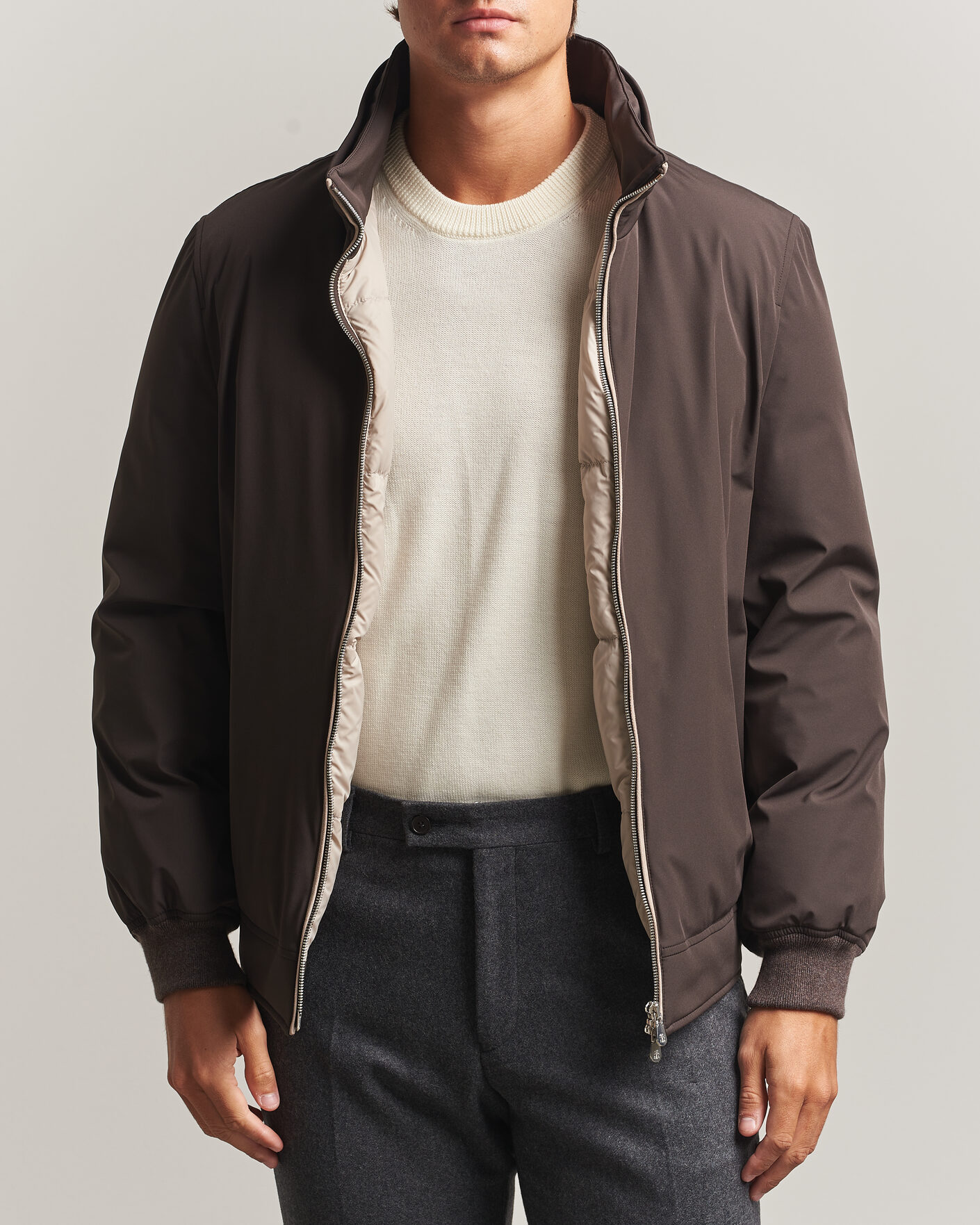 Heren | Jassen | Brunello Cucinelli | Padded Jacket Dark Brown