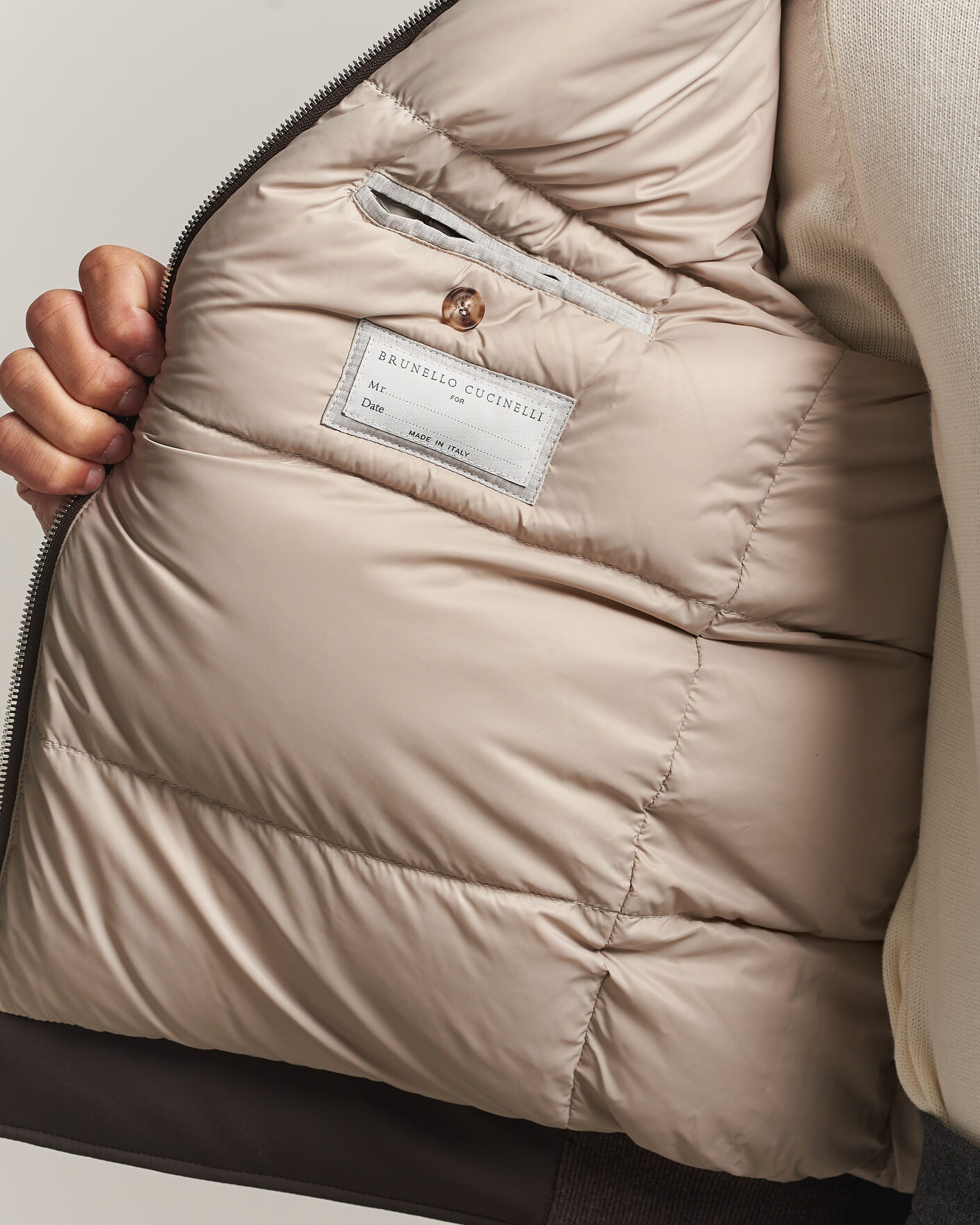 Heren | Jassen | Brunello Cucinelli | Padded Jacket Dark Brown