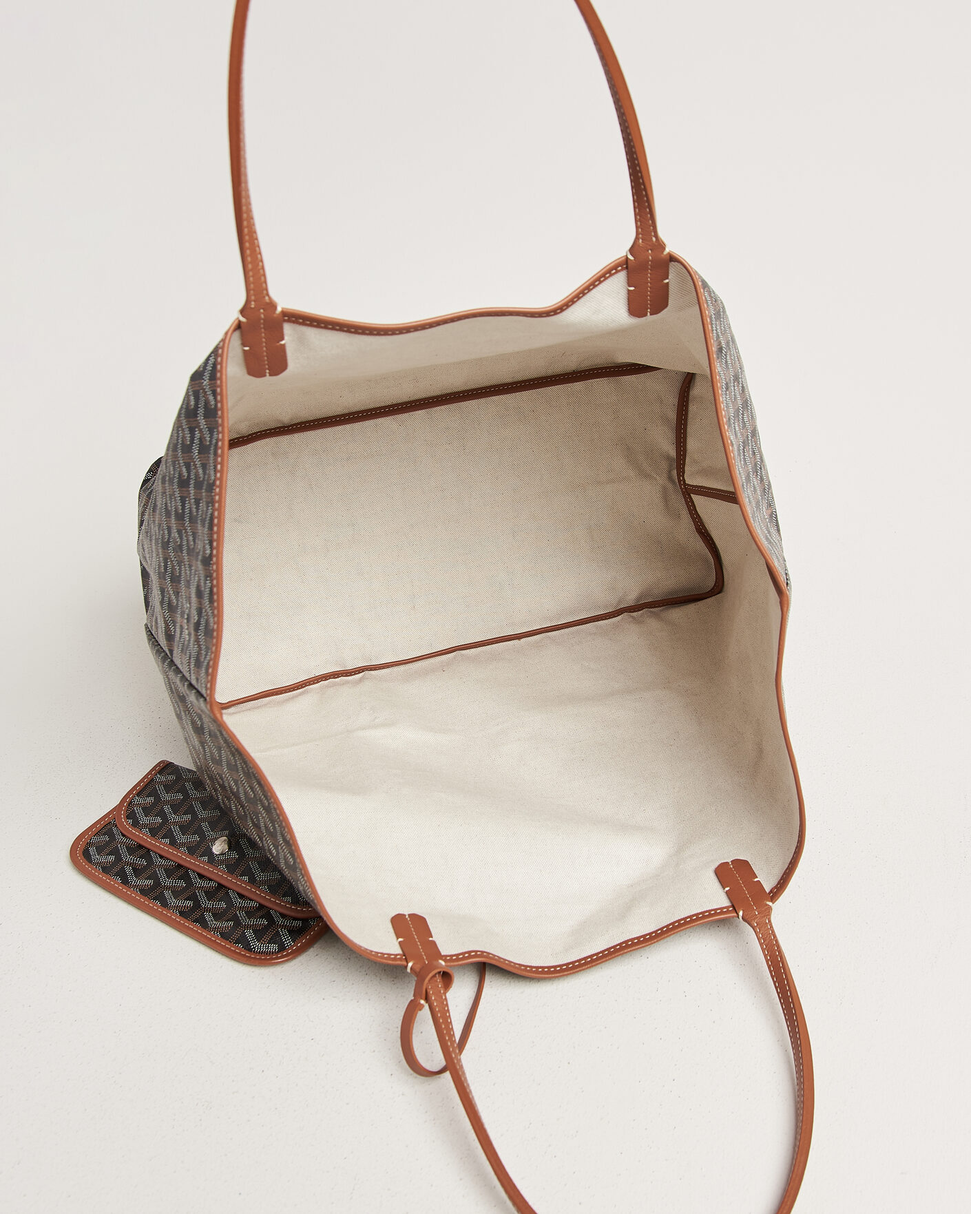 Homme | Pre-Owned & Vintage Bags | Goyard Pre-Owned | Saint Louis GM Coated Canvas Tote Bag Black