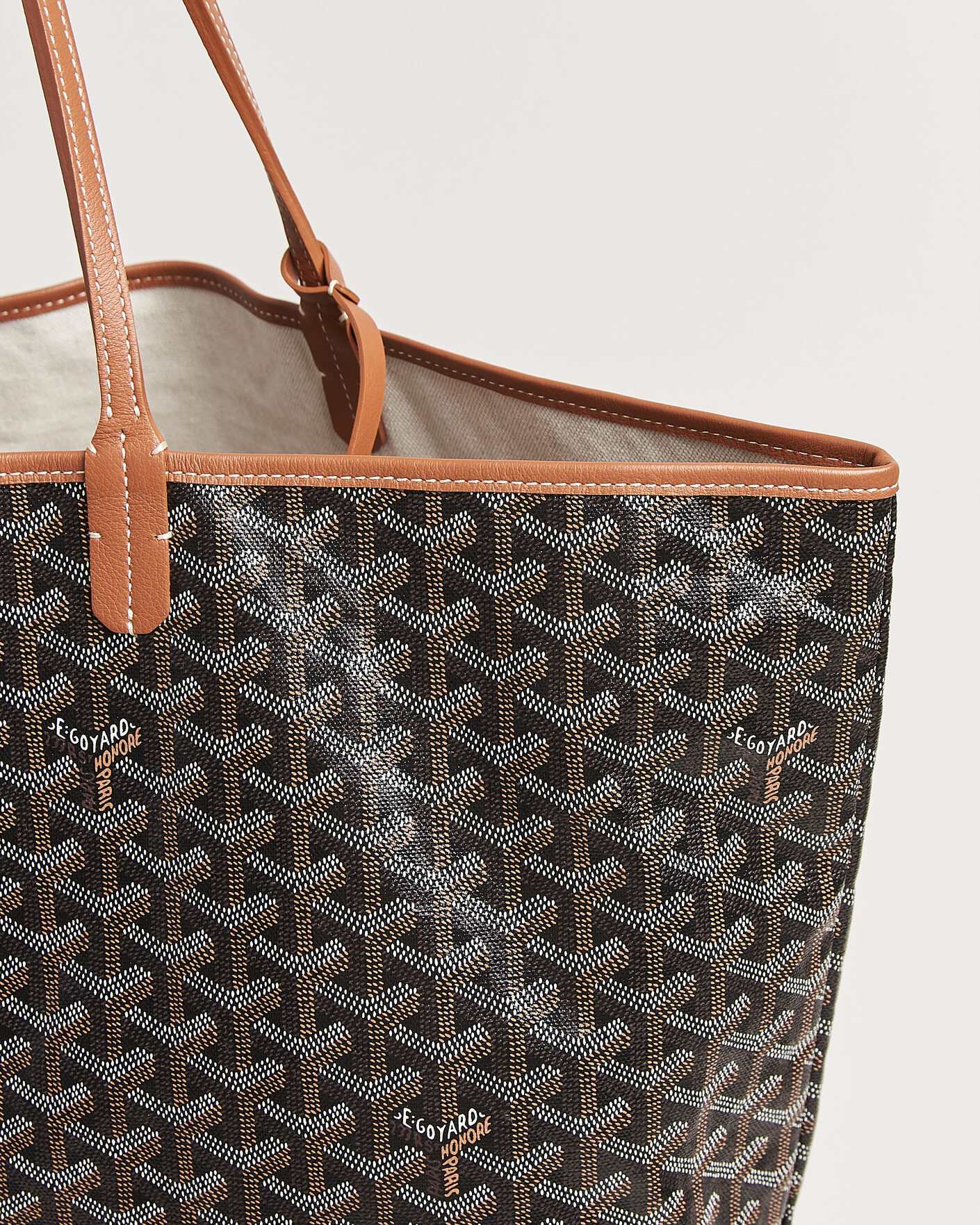 Homme | Pre-Owned & Vintage Bags | Goyard Pre-Owned | Saint Louis GM Coated Canvas Tote Bag Black