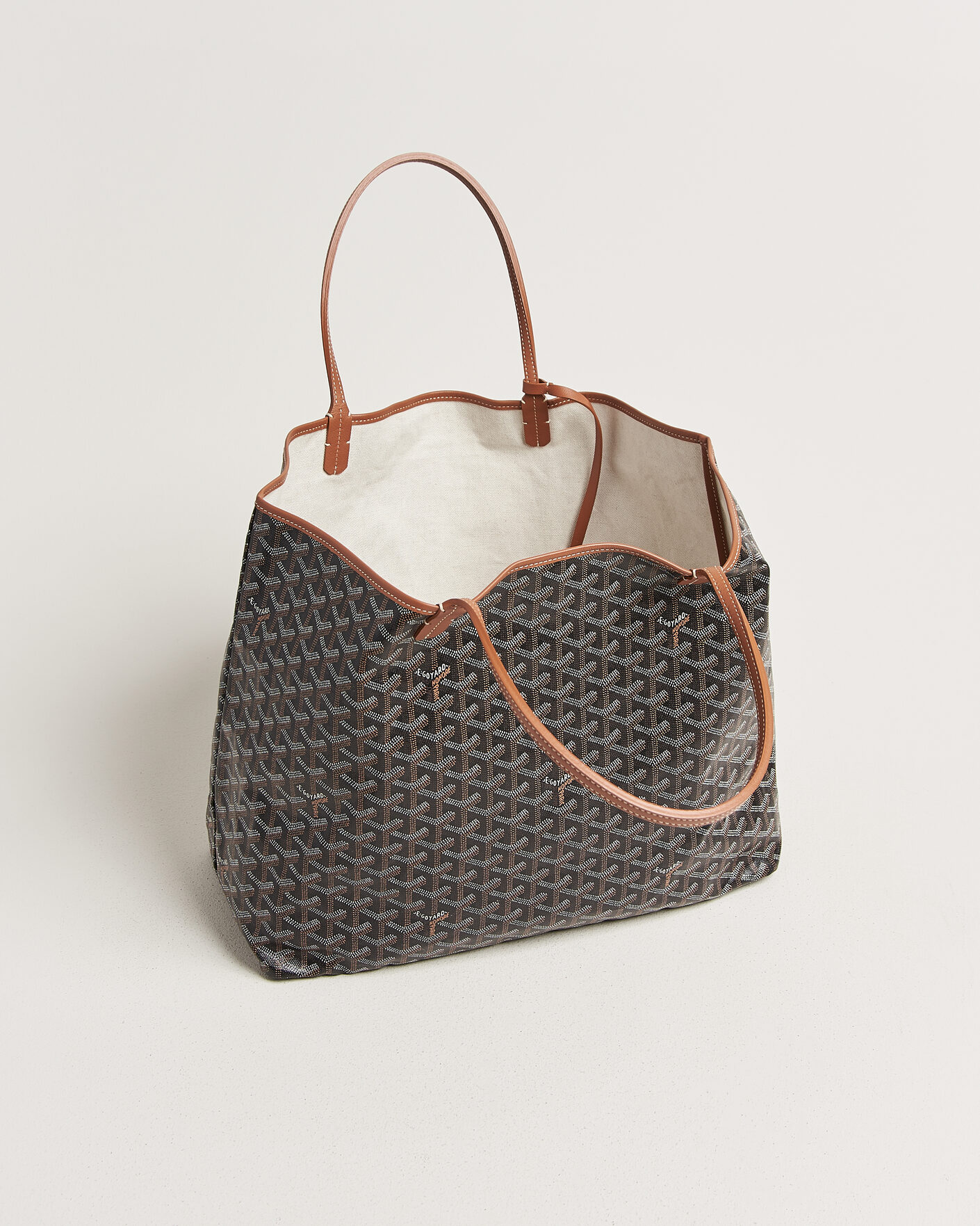 Homme | Pre-Owned & Vintage Bags | Goyard Pre-Owned | Saint Louis GM Coated Canvas Tote Bag Black