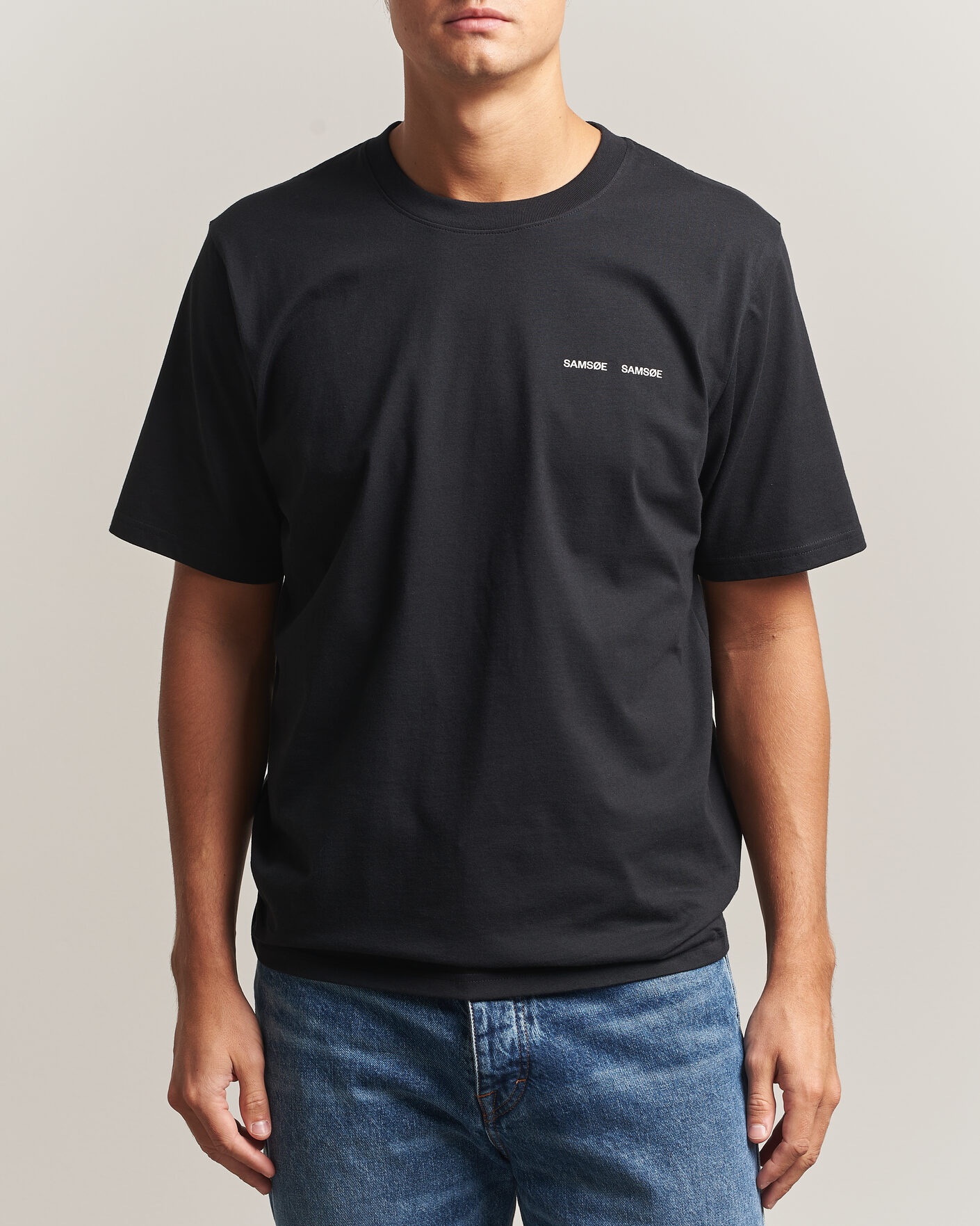 Homme | T-shirts | Samsøe Samsøe | Thomas Cotton T-Shirt Black