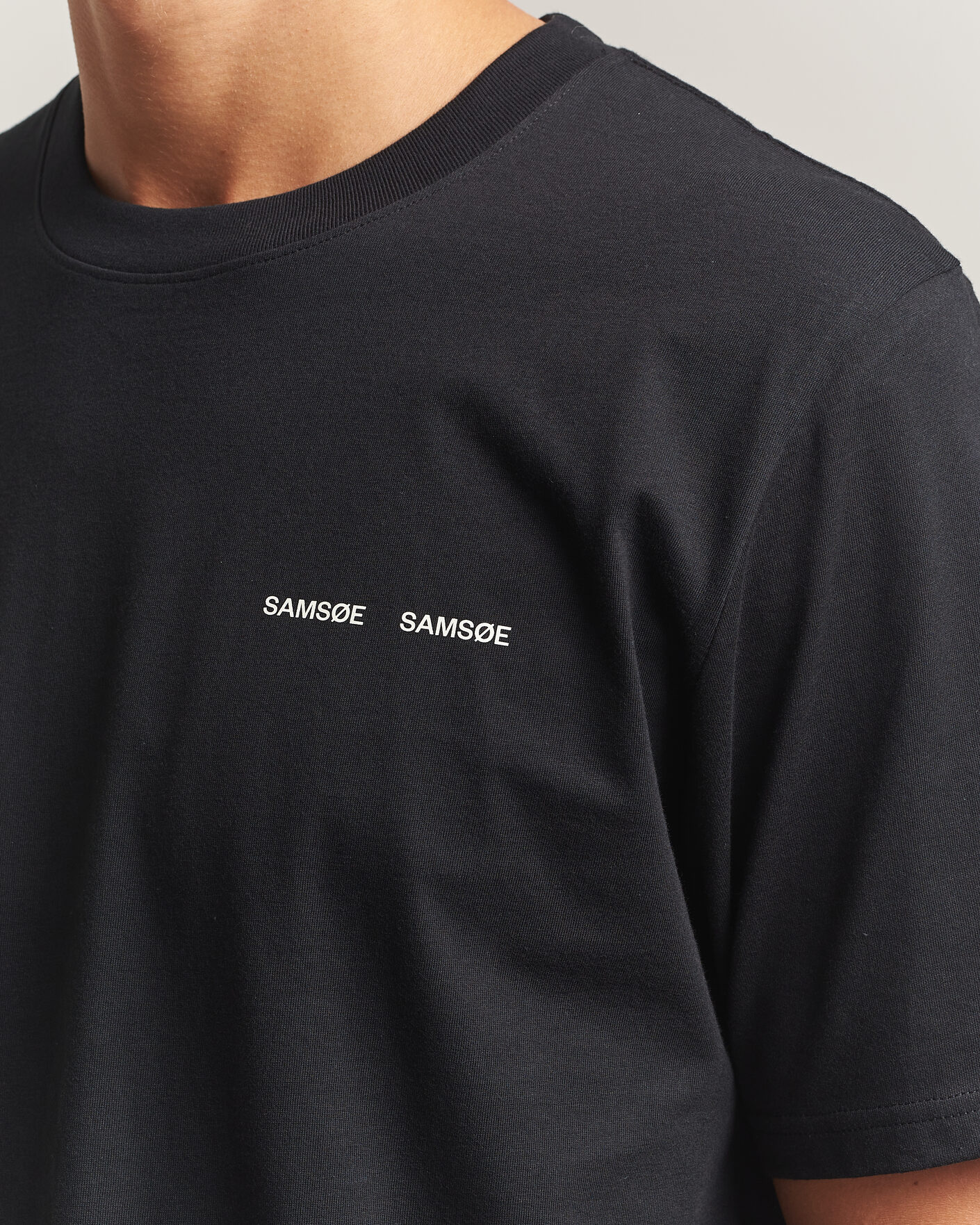 Homme | T-shirts | Samsøe Samsøe | Thomas Cotton T-Shirt Black