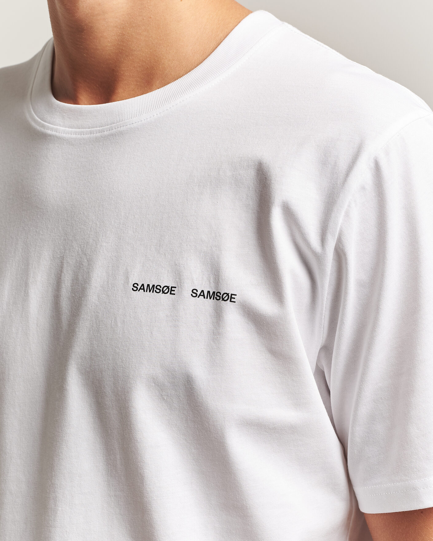 Heren | T-shirts | Samsøe Samsøe | Thomas Cotton T-Shirt White