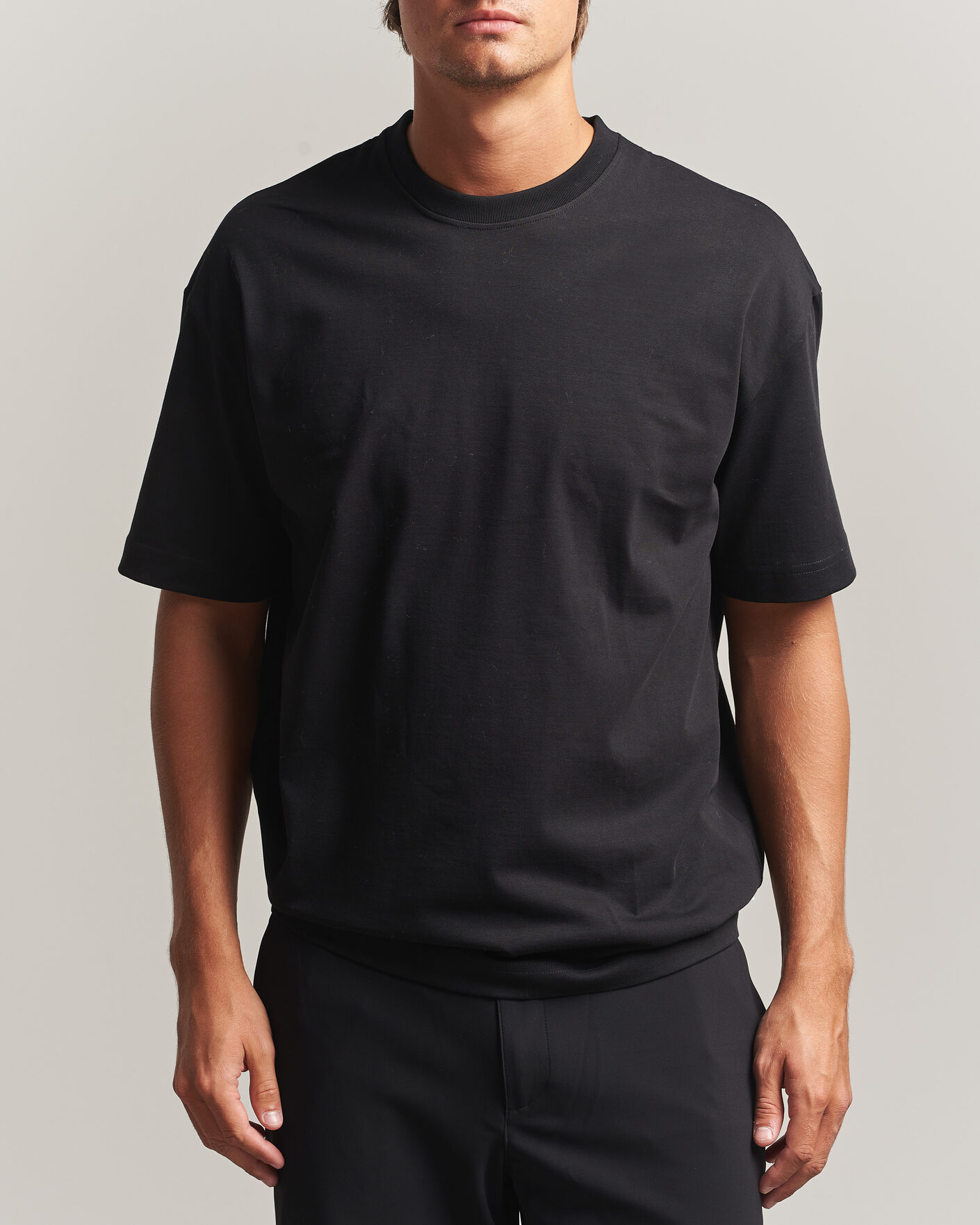 Homme | T-shirts | Samsøe Samsøe | Jason Heavy Cotton T-Shirt Black