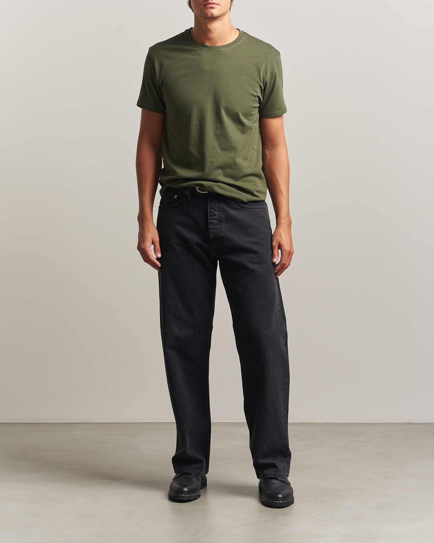Heren | T-shirts | Samsøe Samsøe | Kronos Cotton T-Shirt Forest Night