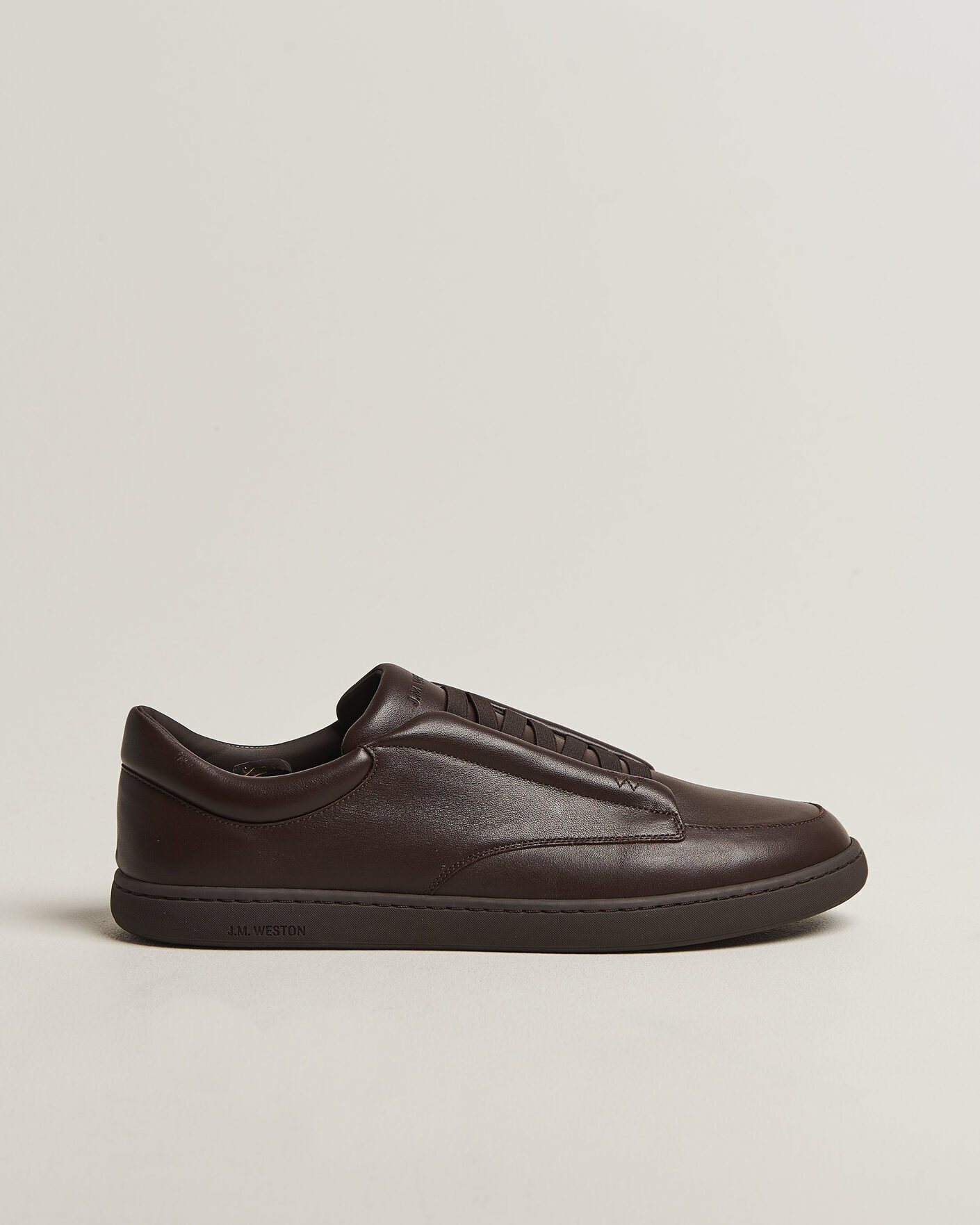Homme | Baskets | J.M. Weston | Dress Sneaker Dark Brown Nappa