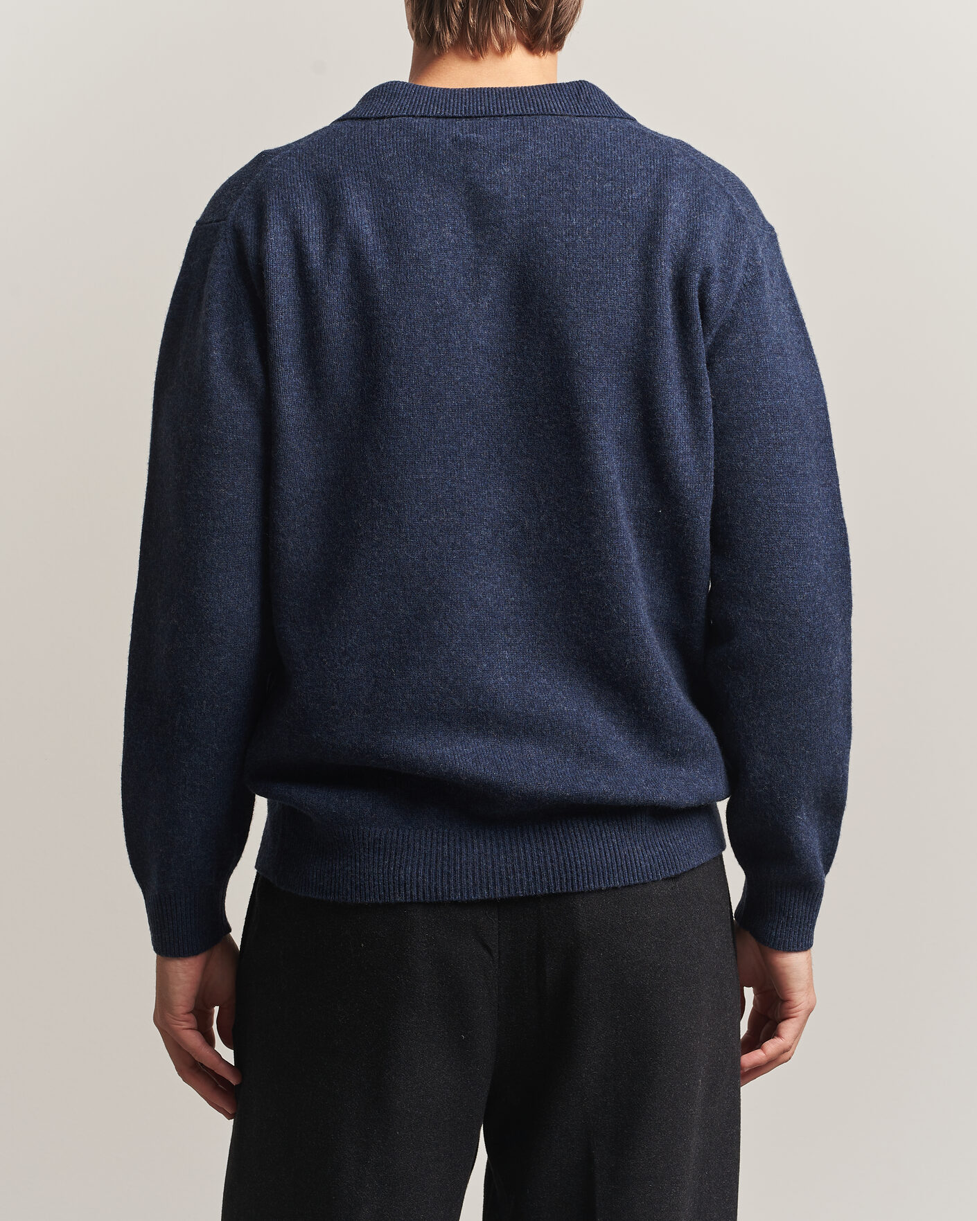 Homme | Pulls Et Tricots | BEAMS PLUS | Knitted Wool Polo Navy