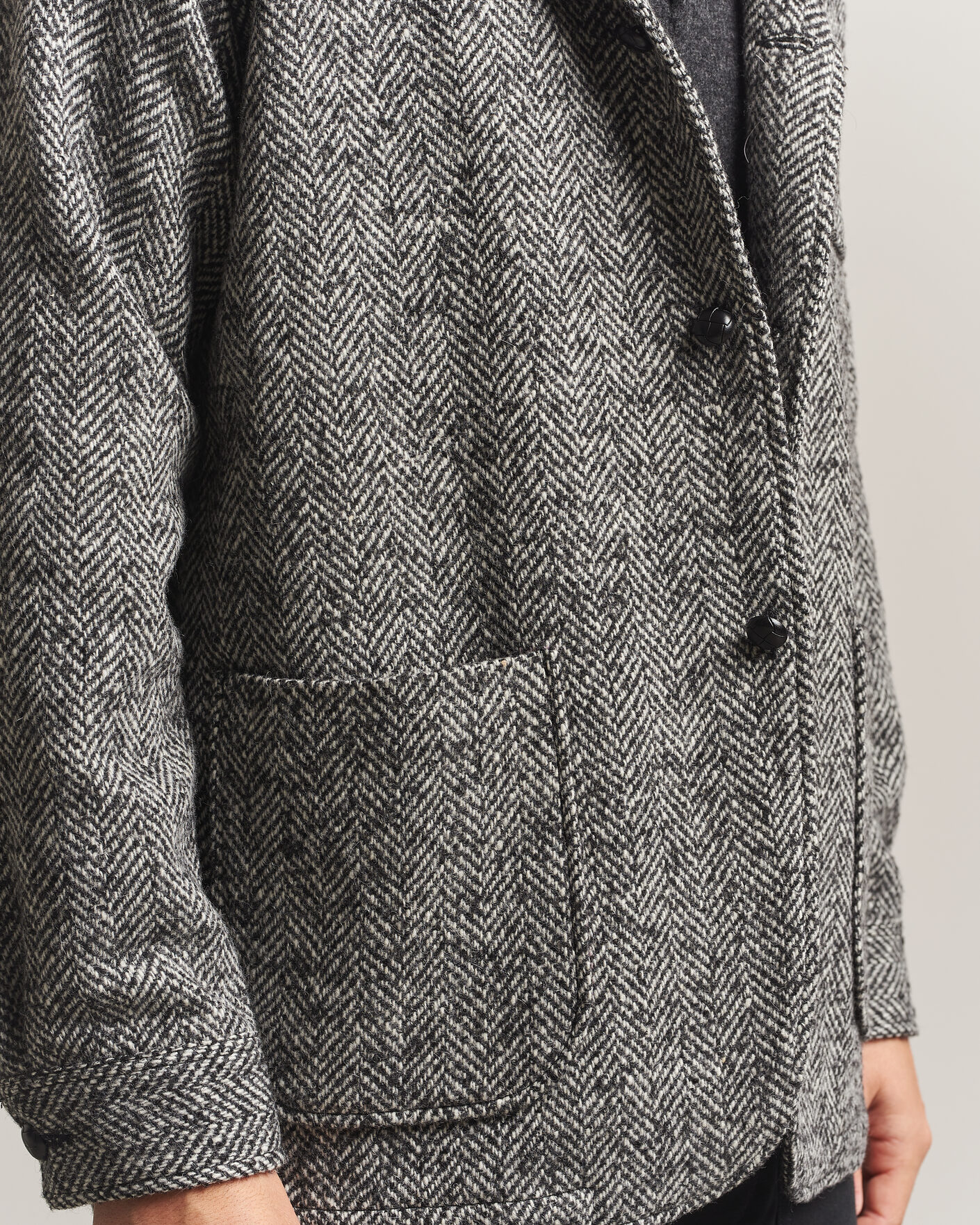 Homme | Manteaux Et Vestes | BEAMS PLUS | Wool Herringbone Jacket Grey