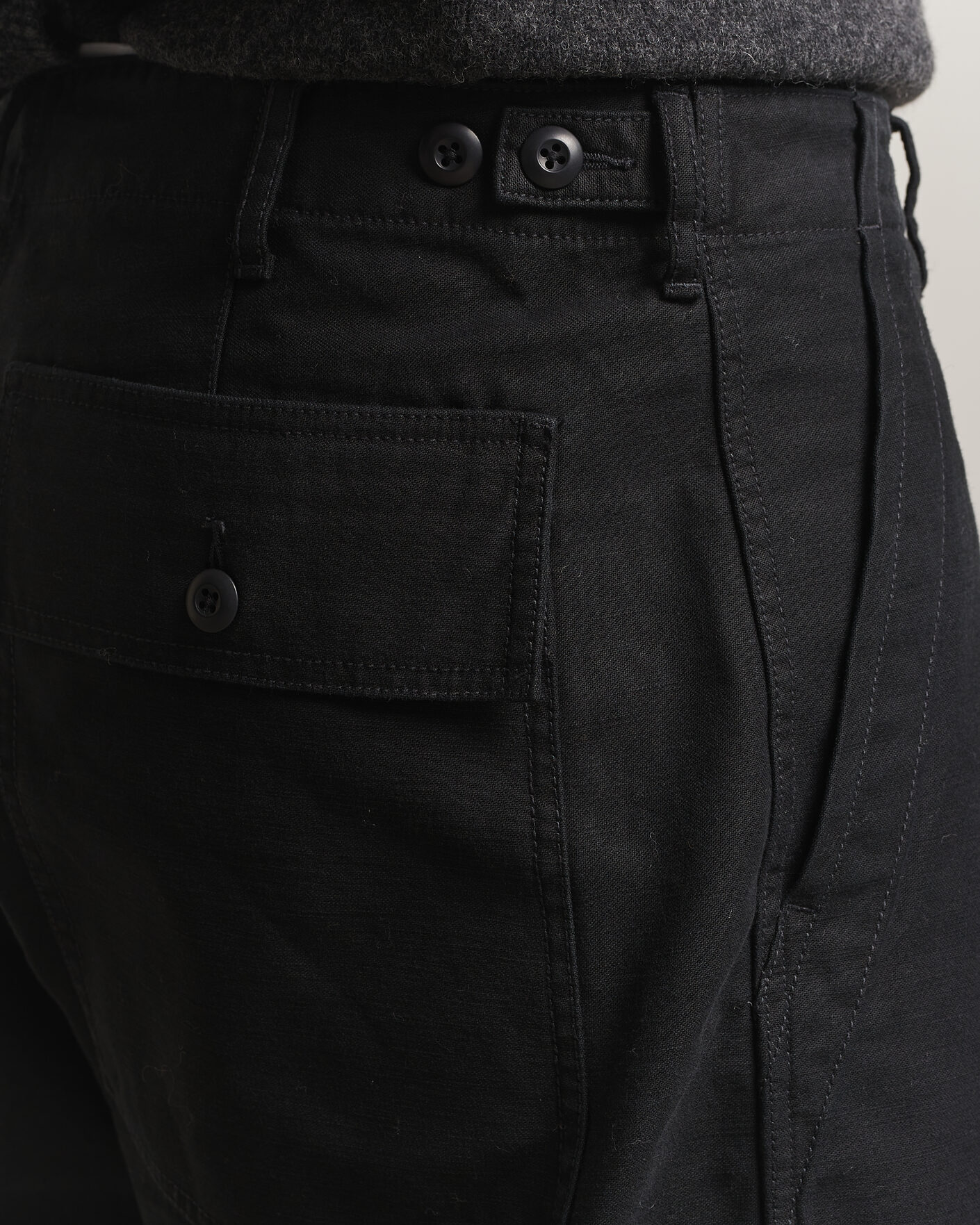 Homme | Pantalons | BEAMS PLUS | MIL Utility Sateen Trousers Black