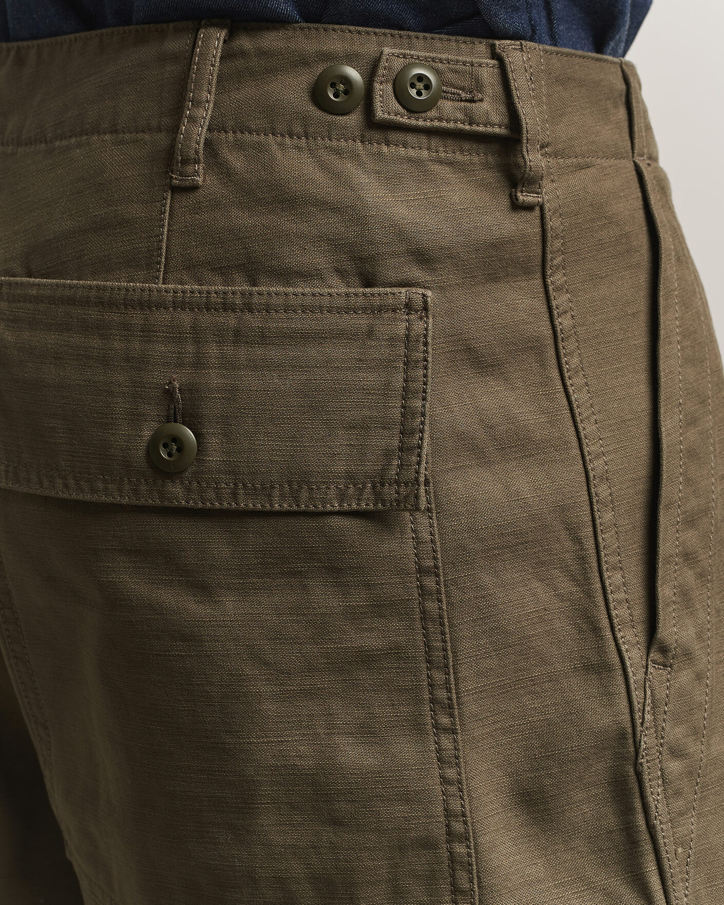 Homme | Pantalons | BEAMS PLUS | MIL Utility Sateen Trousers Olive Brown