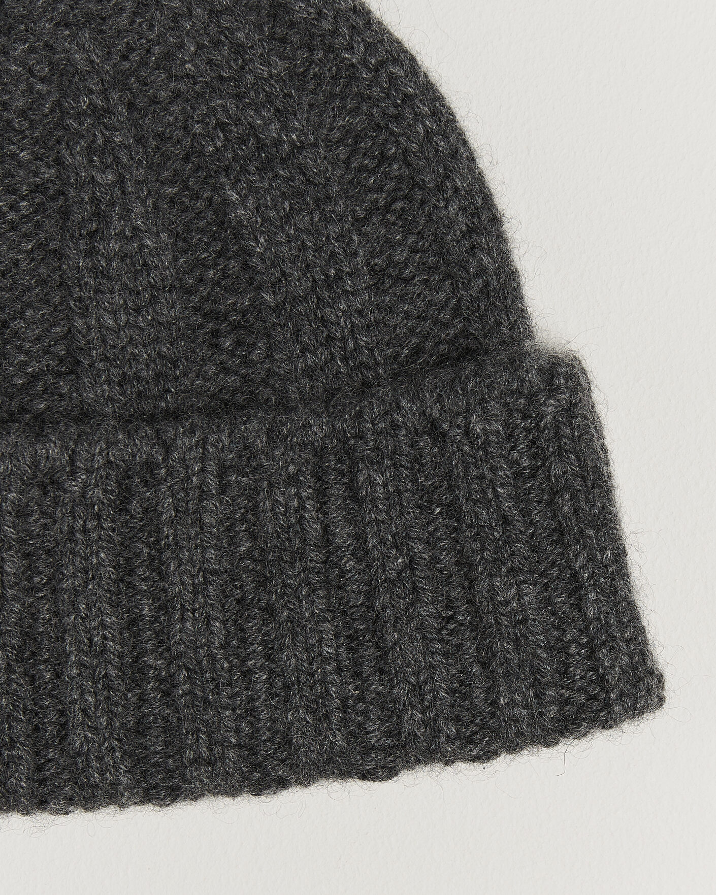 Homme | Bonnets | BEAMS PLUS | Cashmere Rib Beanie Grey