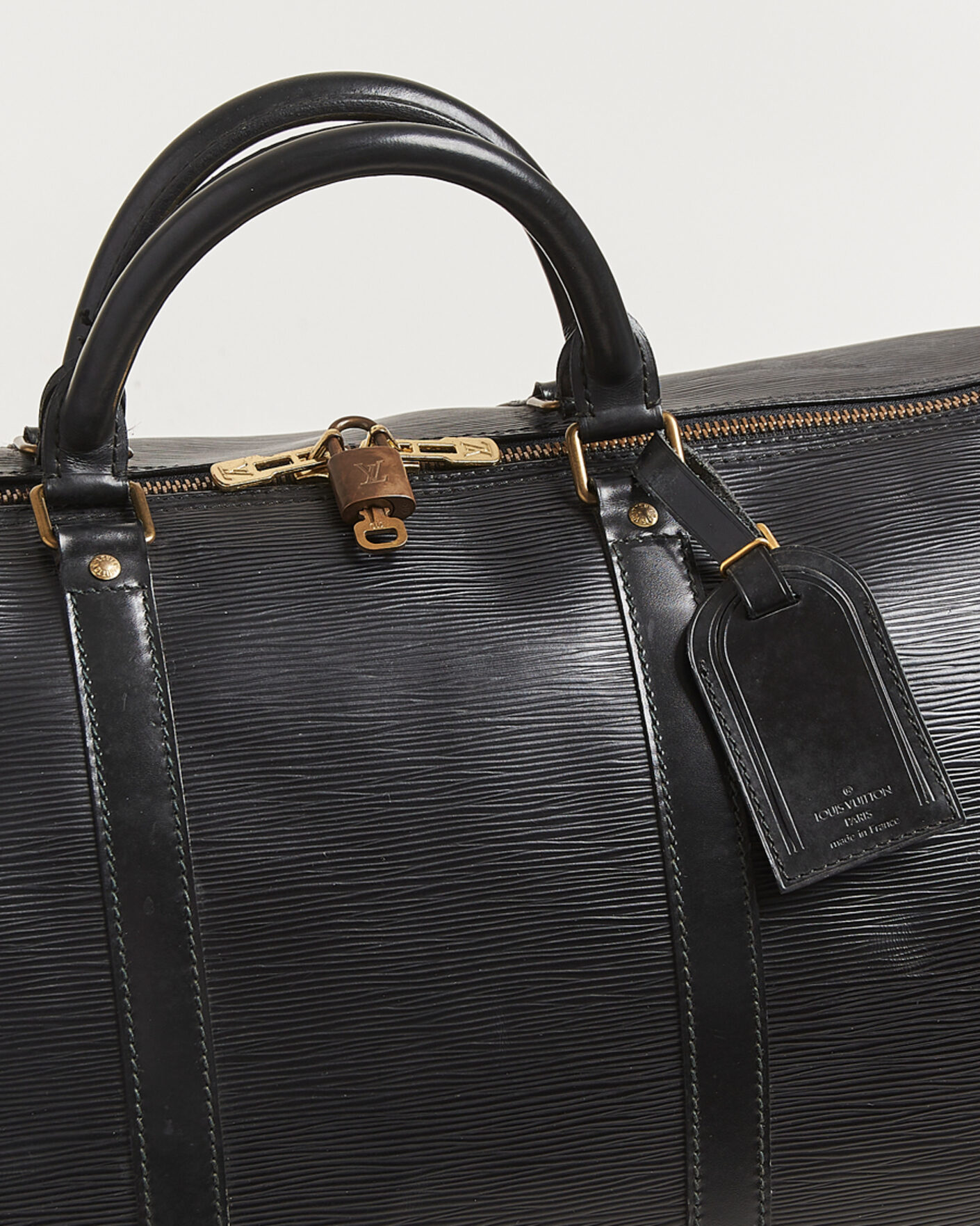 Homme | Pre-Owned & Vintage Bags | Louis Vuitton Pre-Owned | Keepall 60 Epi Leather Black