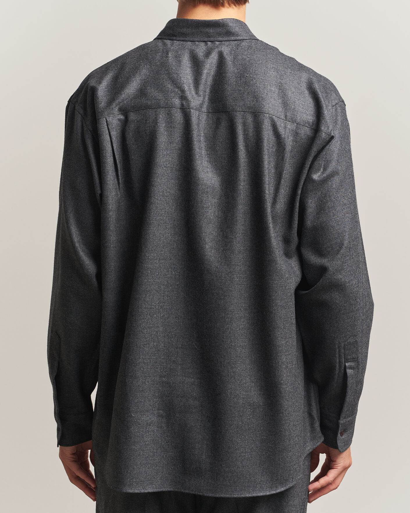 Homme | Chemises | Auralee | Super Light Wool Shirt Charcoal