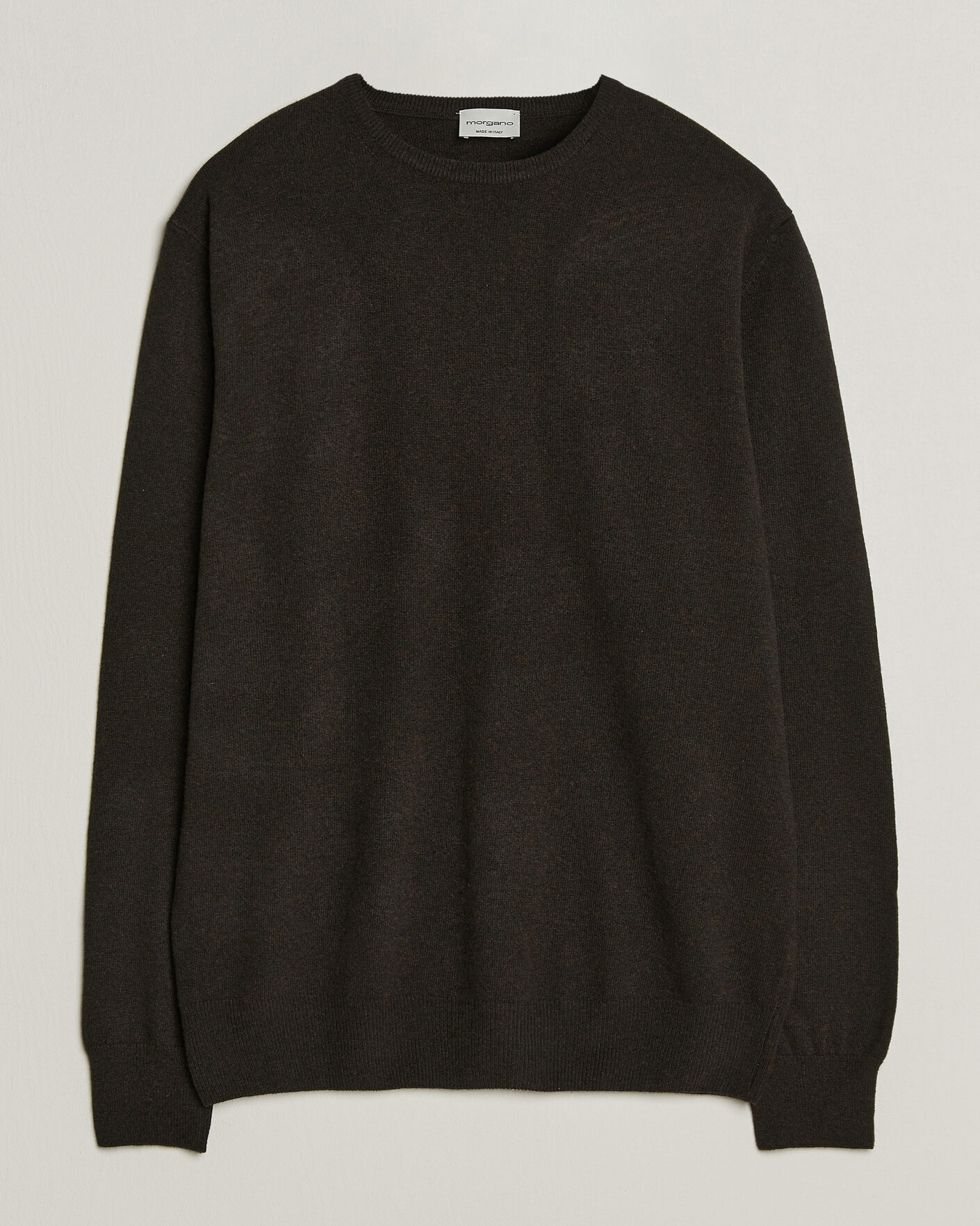 Homme | Pulls Et Tricots | Morgano | Wool/Cashmere Crewneck Dark Brown
