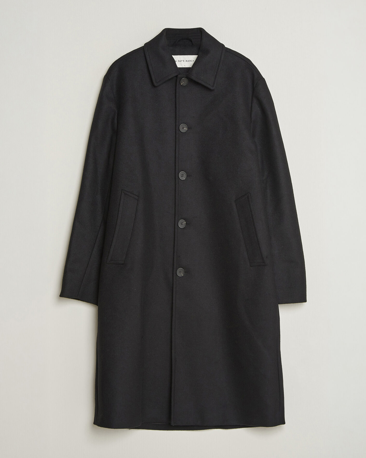 Heren | Jassen | A Day's March | Shamrock Wool Car Coat Black