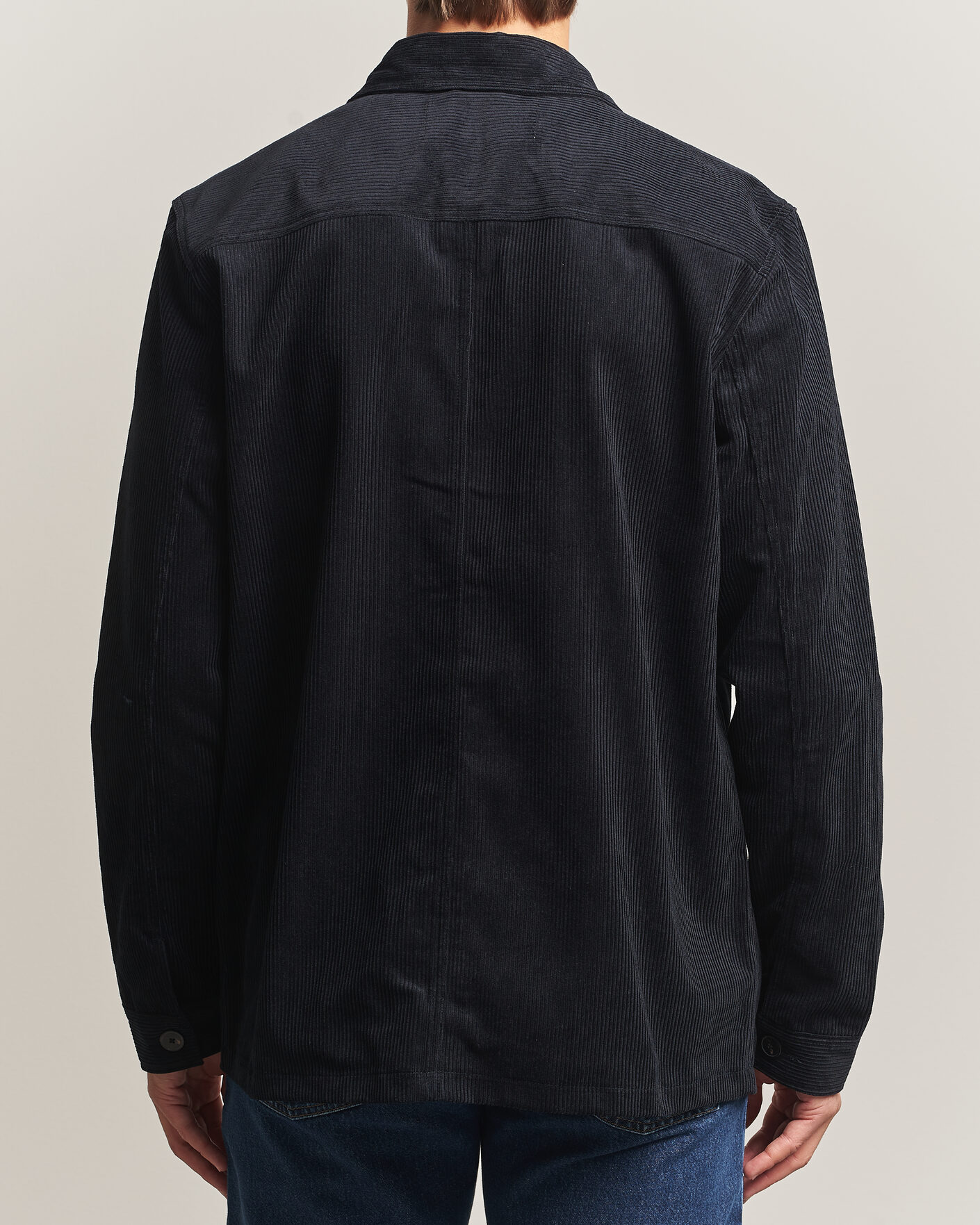 Heren | Overhemden | A Day's March | Original Corduroy Overshirt Black