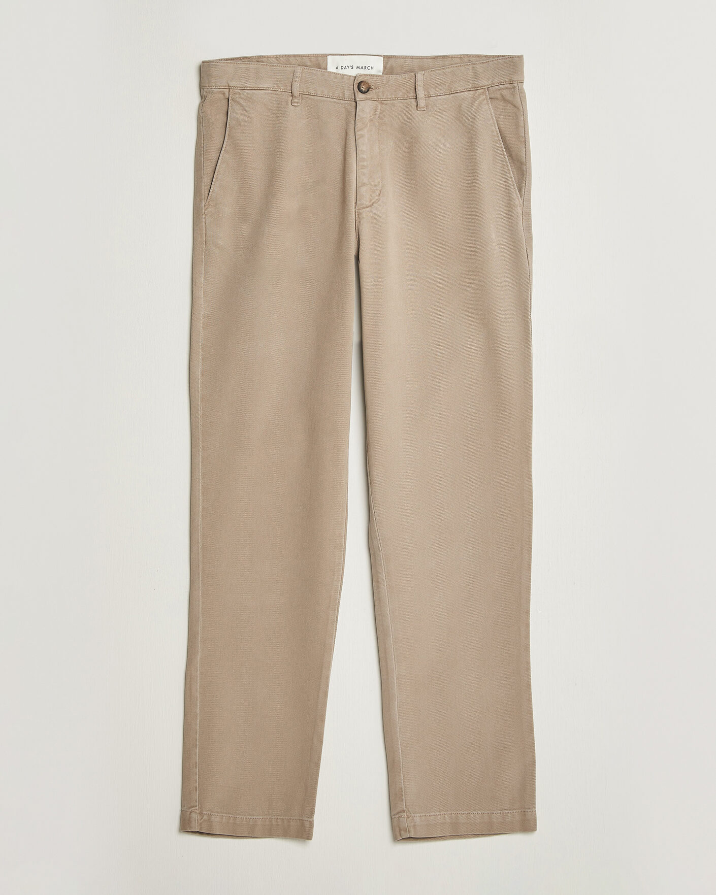 Homme | Pantalons | A Day's March | Miller Cotton/Lyocell Trousers Greige