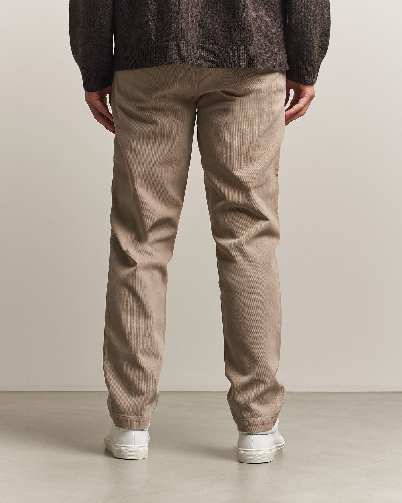 Homme | Pantalons | A Day's March | Miller Cotton/Lyocell Trousers Greige
