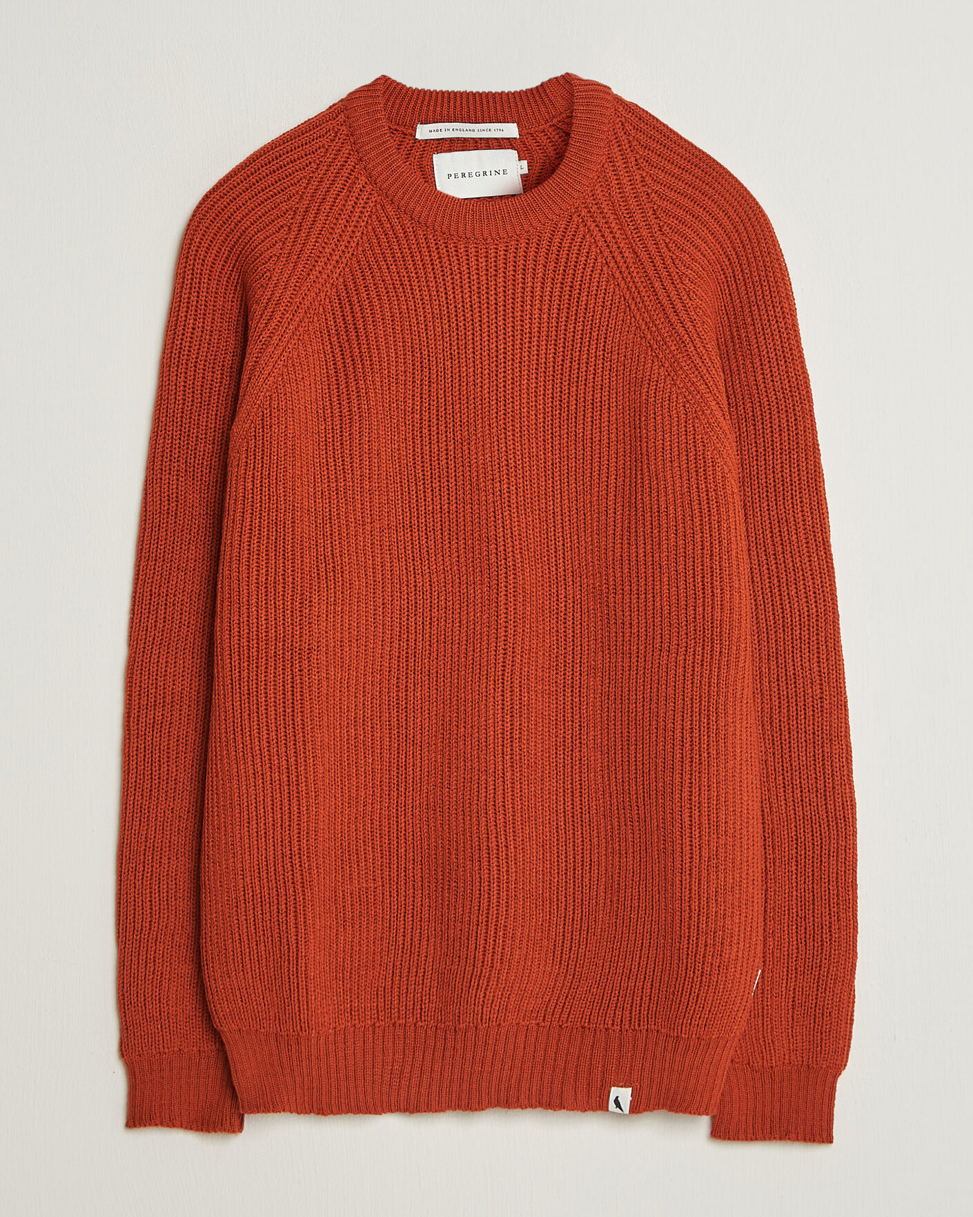 Heren | Truien | Peregrine | Ford Knitted Wool Jumper Orange