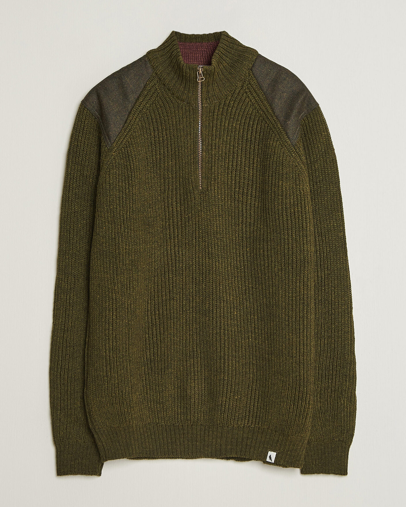 Homme | Pulls Et Tricots | Peregrine | Foxton Quarter Zip Jumperr Olive