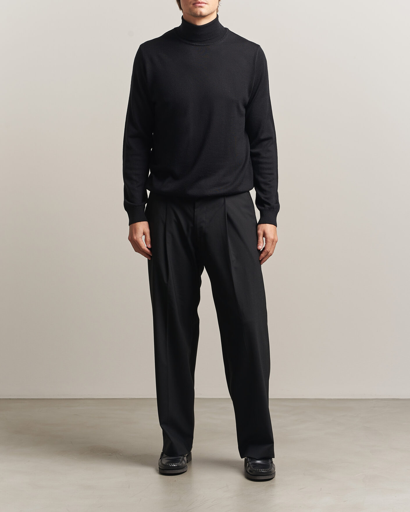 Homme | Pulls Et Tricots | Filippa K | Merino Knitted Turtleneck Black