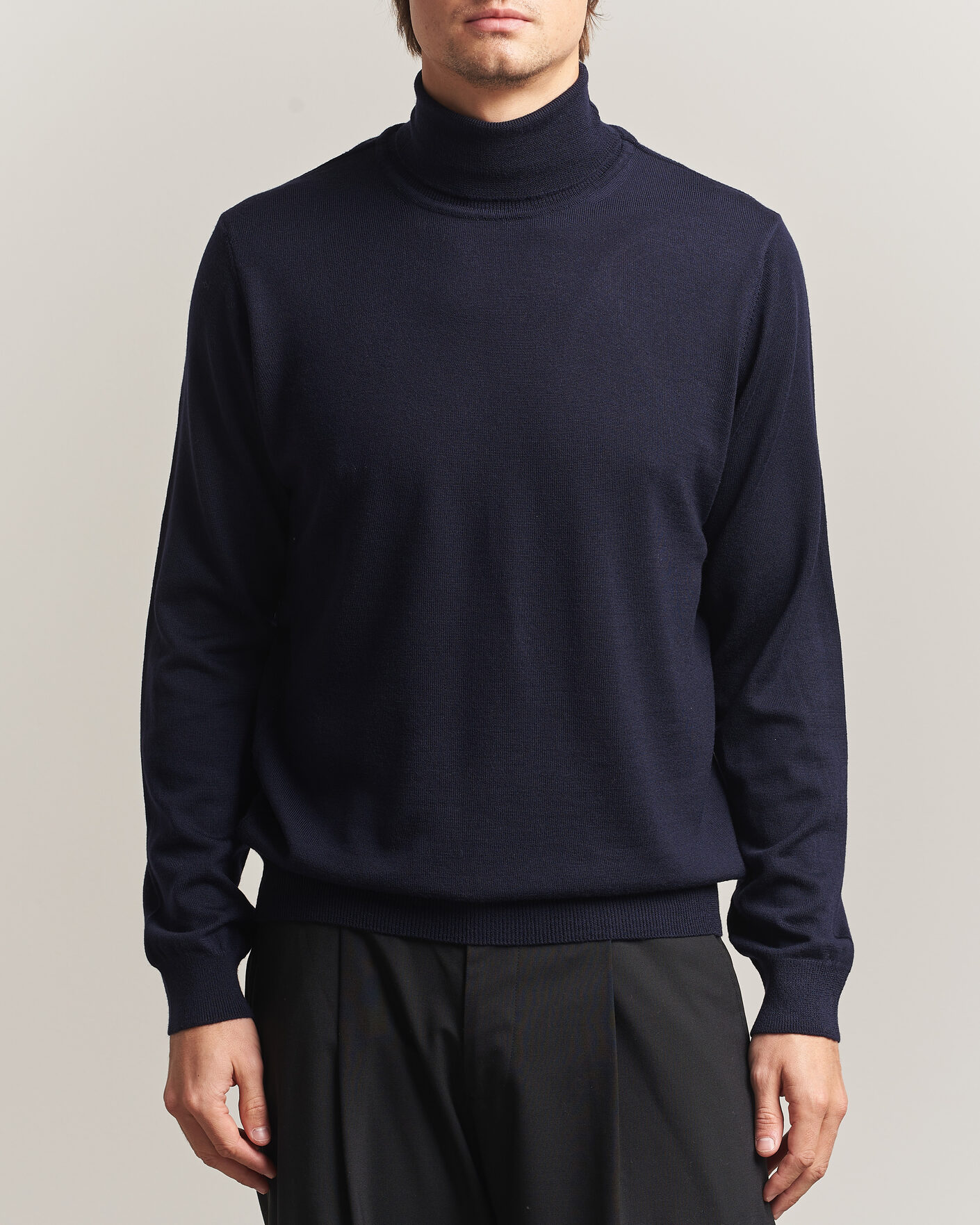 Heren | Truien | Filippa K | Merino Knitted Turtleneck Navy