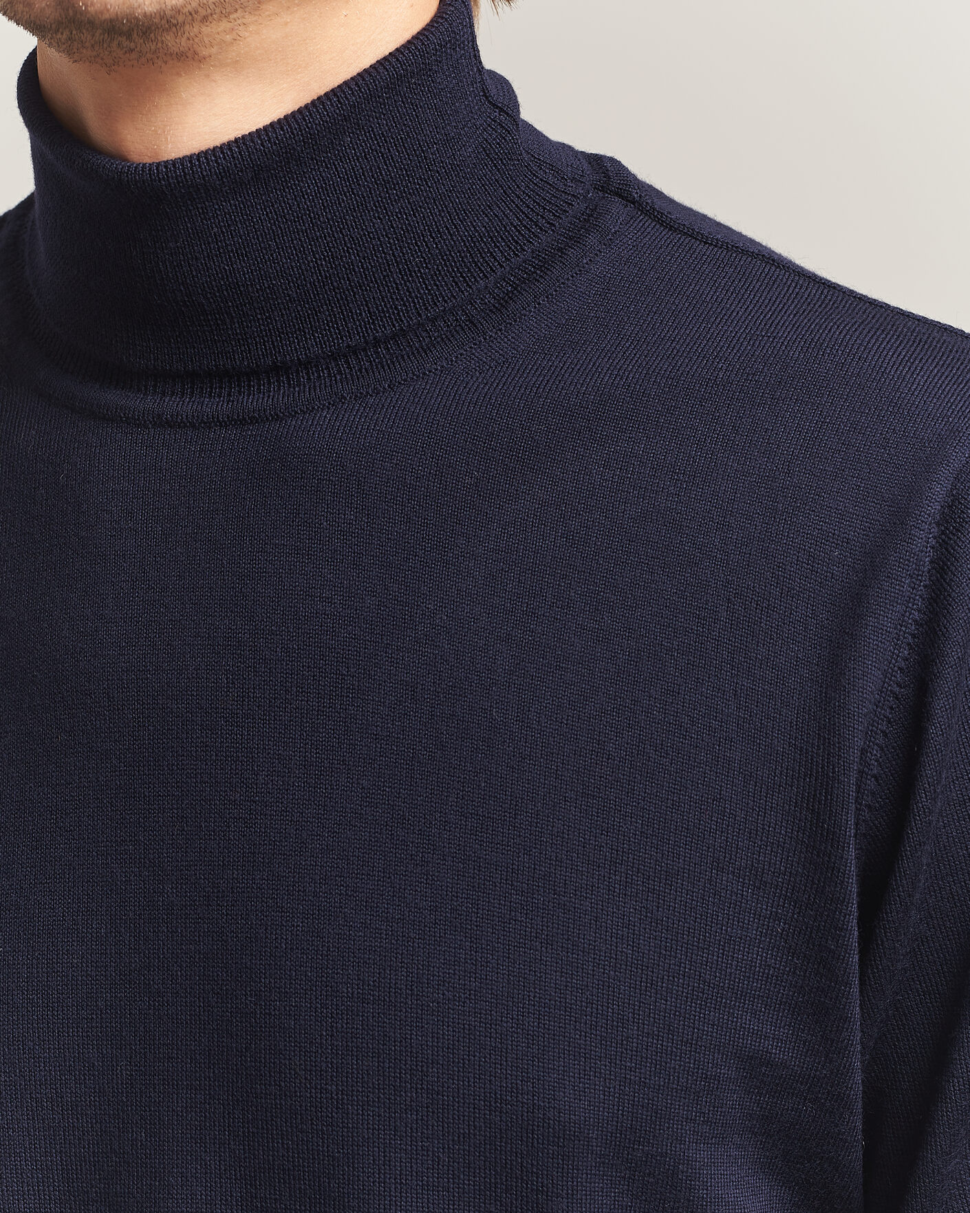 Heren | Truien | Filippa K | Merino Knitted Turtleneck Navy