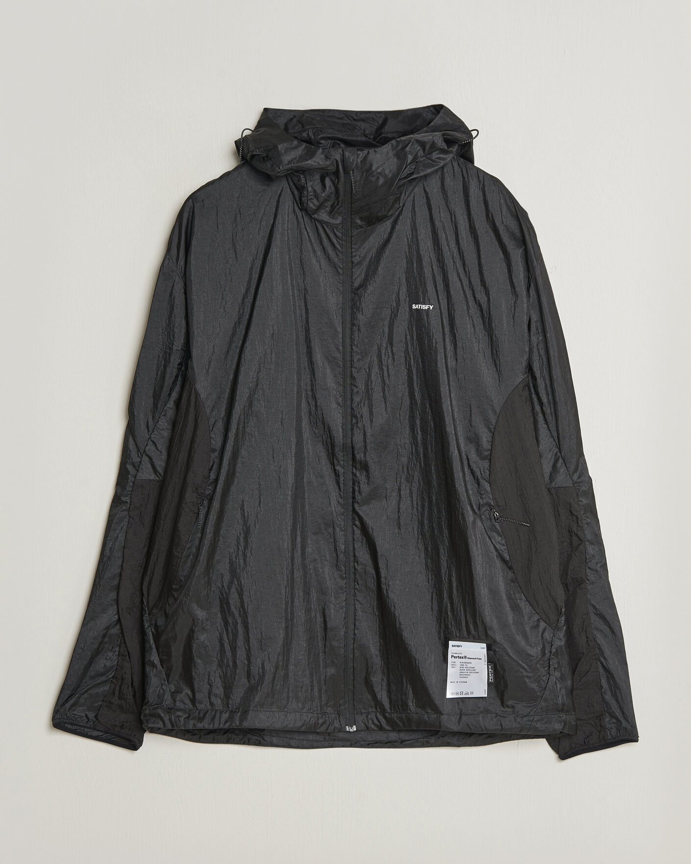 Heren | Jassen | Satisfy | Pertex Diamond Fuse Windbreaker Black