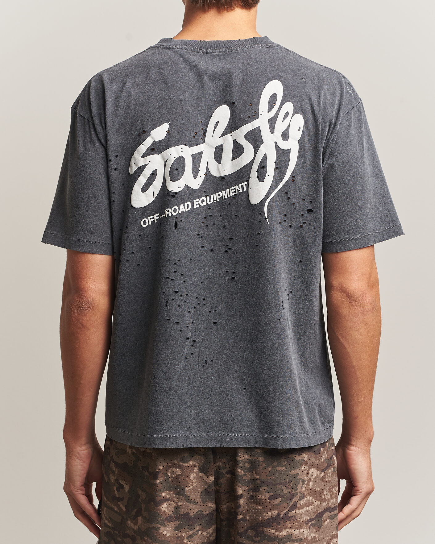 Homme | T-shirts | Satisfy | MothTech T-Shirt Aged Black Eagle