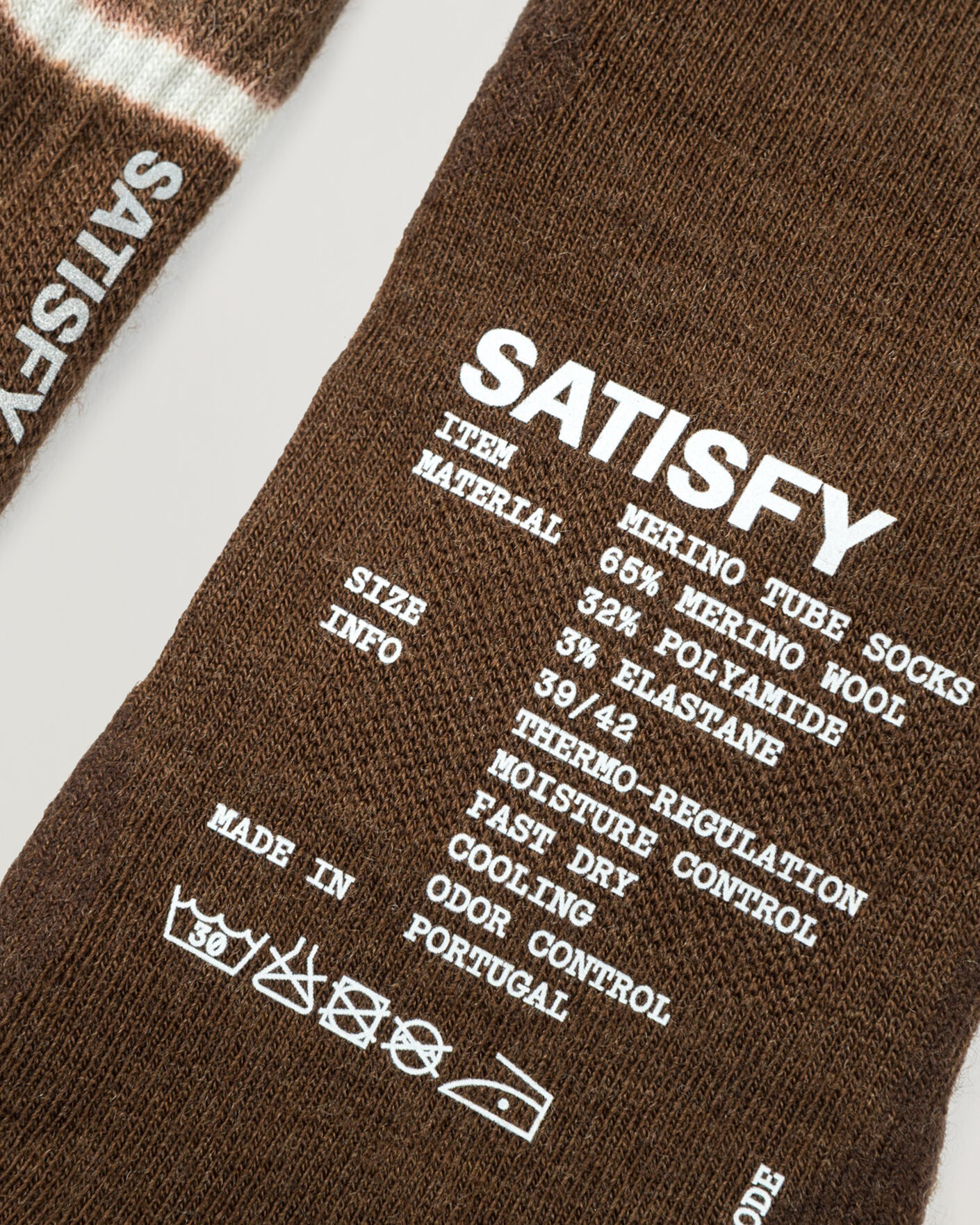 Heren | Ondergoed | Satisfy | Merino Nylon Tube Socks Tie Dye Rocky Road